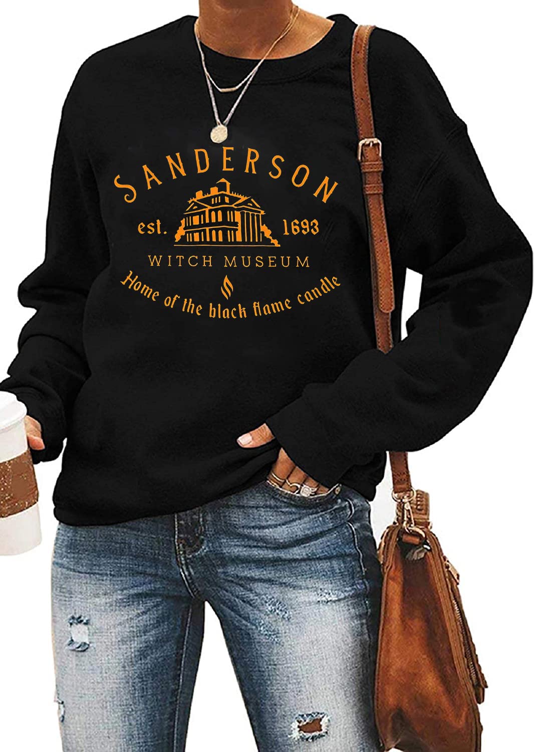 Women's Halloween Sweatshirt - Black S-image-babdaa43-26bd-42d2-8e5a-a67b9b17ed4c-111710