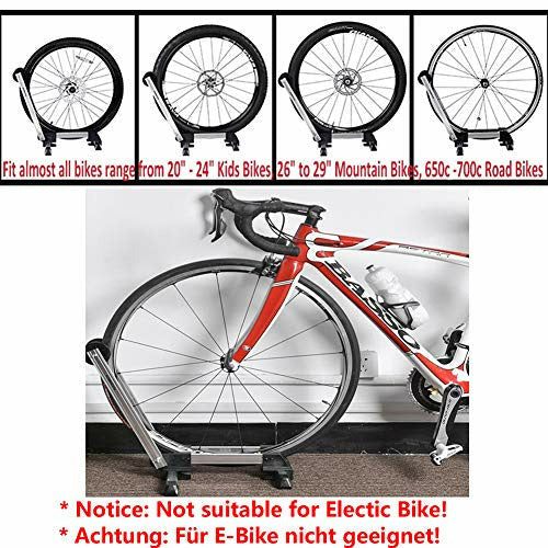 Jolitac Adjustable Bike Stand Bicycle Storage Stand Bike Floor Parking Rack Wheel Holder Fiat 20-29 Inch Bikes Front Or Rear Wheel, Suitable For - View #2