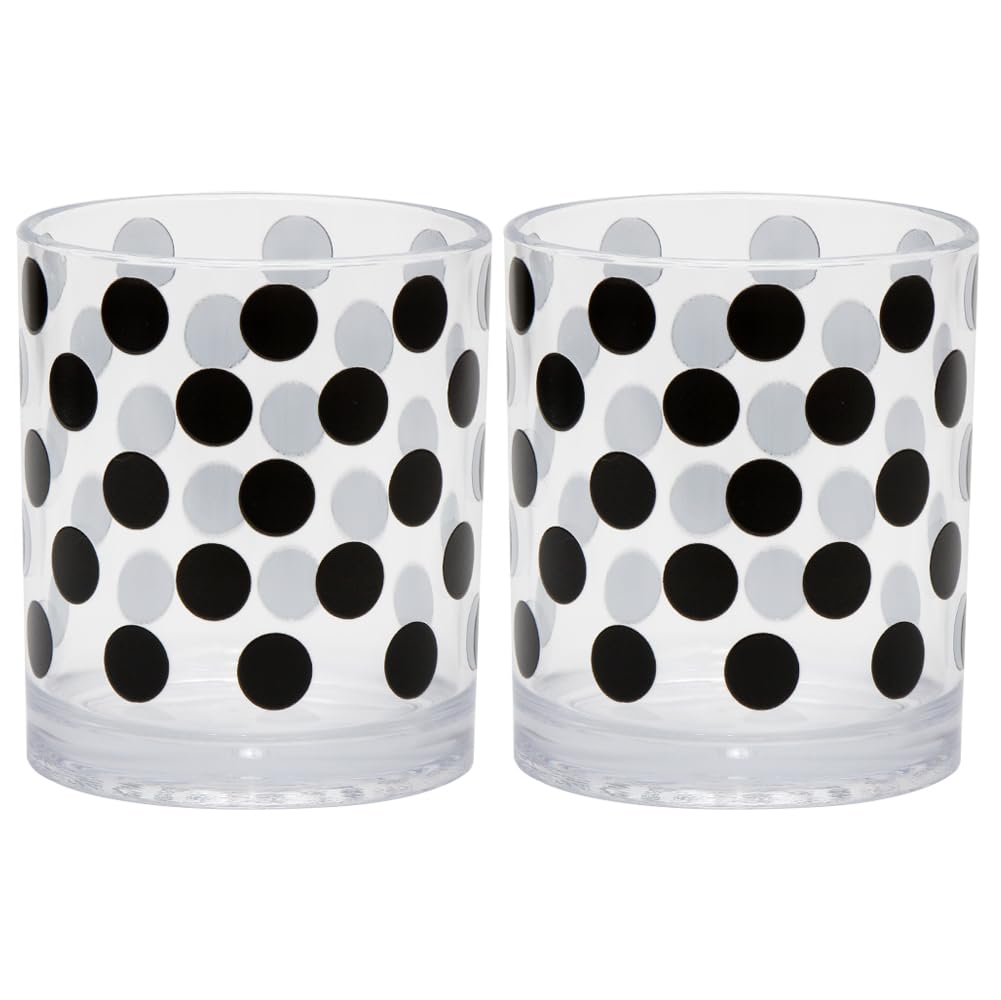 Youngever Pack Plastic 4 350ML Glasses, Drinking Glasses, (Black-image-a2b30f7e-a42f-4a51-b522-3adb194ad92b-59999