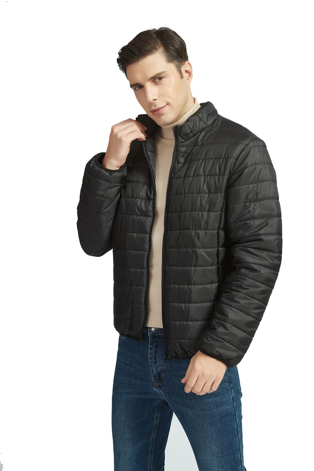 Men's Quilted Puffer Jacket - Brown S-image-ec8ca371-dee4-4e63-b5f5-c90362d45e6c-117864