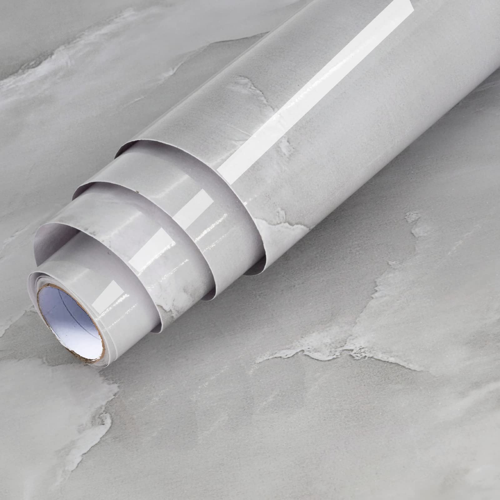Marble Self Adhesive Wallpaper - Dark Gray 90x500cm-image-aca59c8c-937e-49b4-8822-dcdd1c71b4a4-116146