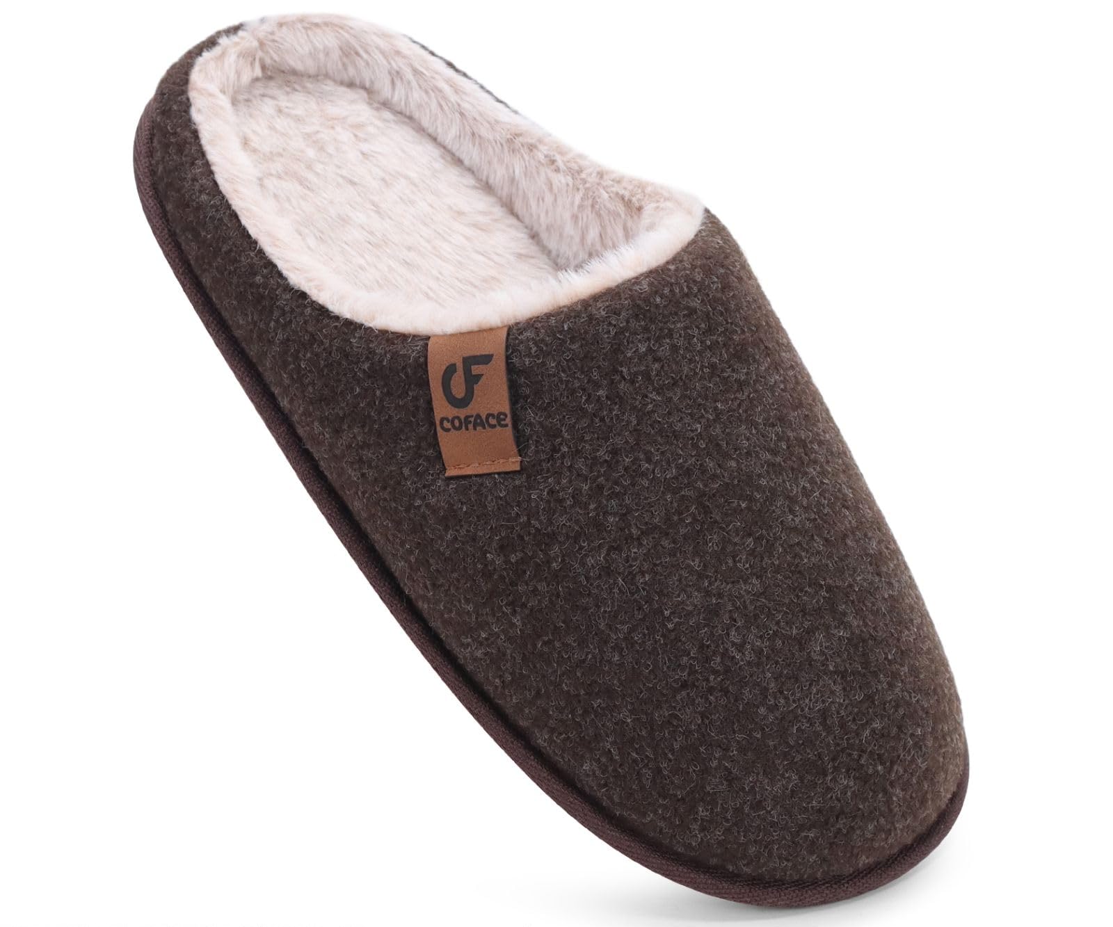 Men's Memory Foam Slippers - Dark Brown UK 8.5-image-5544d4b4-05eb-4653-9d03-8cc696d4271e-88993
