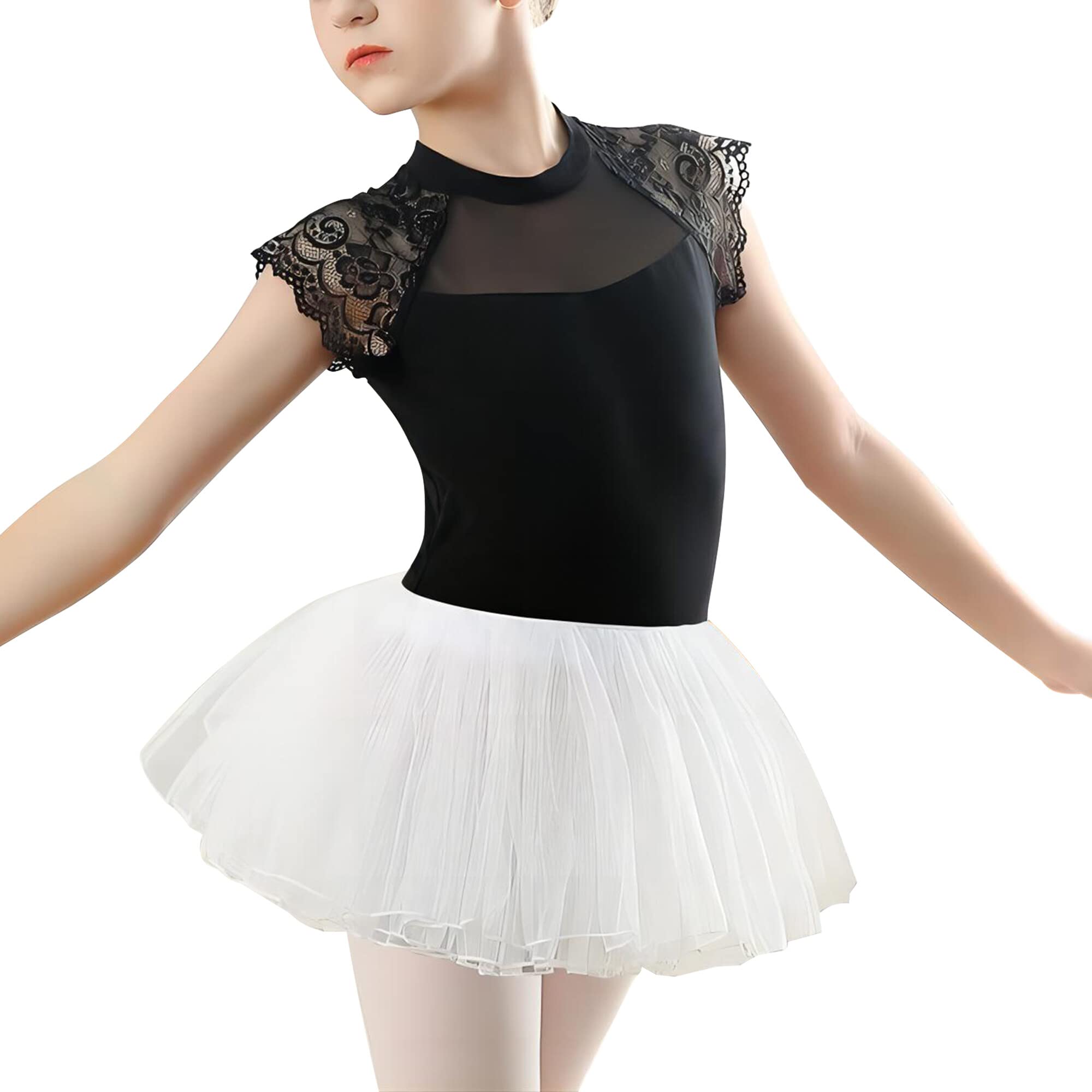 Girls Ballet Leotard with Tutu - C-Black 14-16Y-image-efd8229a-4b42-40fb-9322-af8d0224ce3b-115677