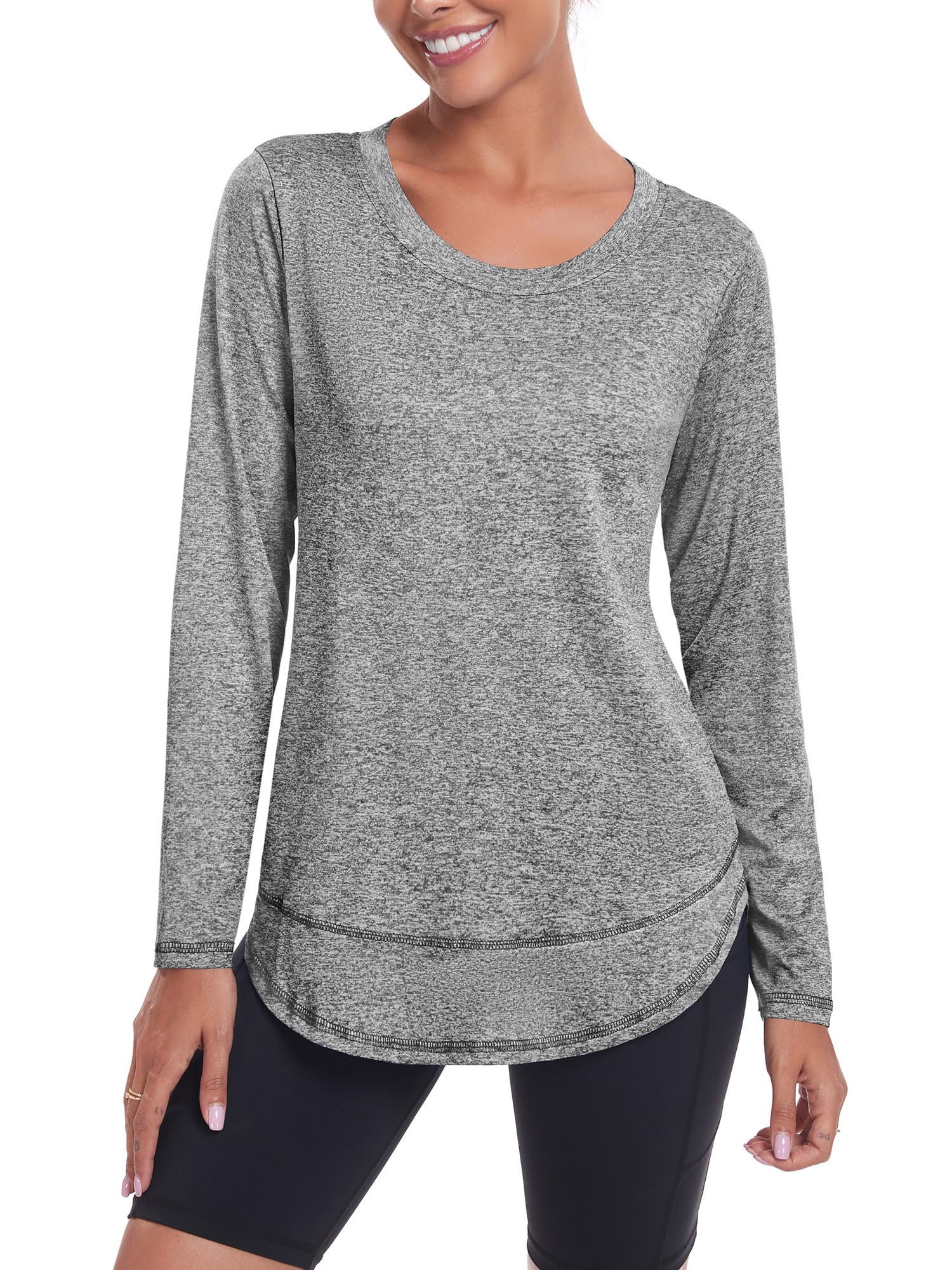 Women's Sports Top Quick Dry - Light Grey 3XL-image-be3cc0b0-e556-414d-ab15-8f72e8617c65-122278