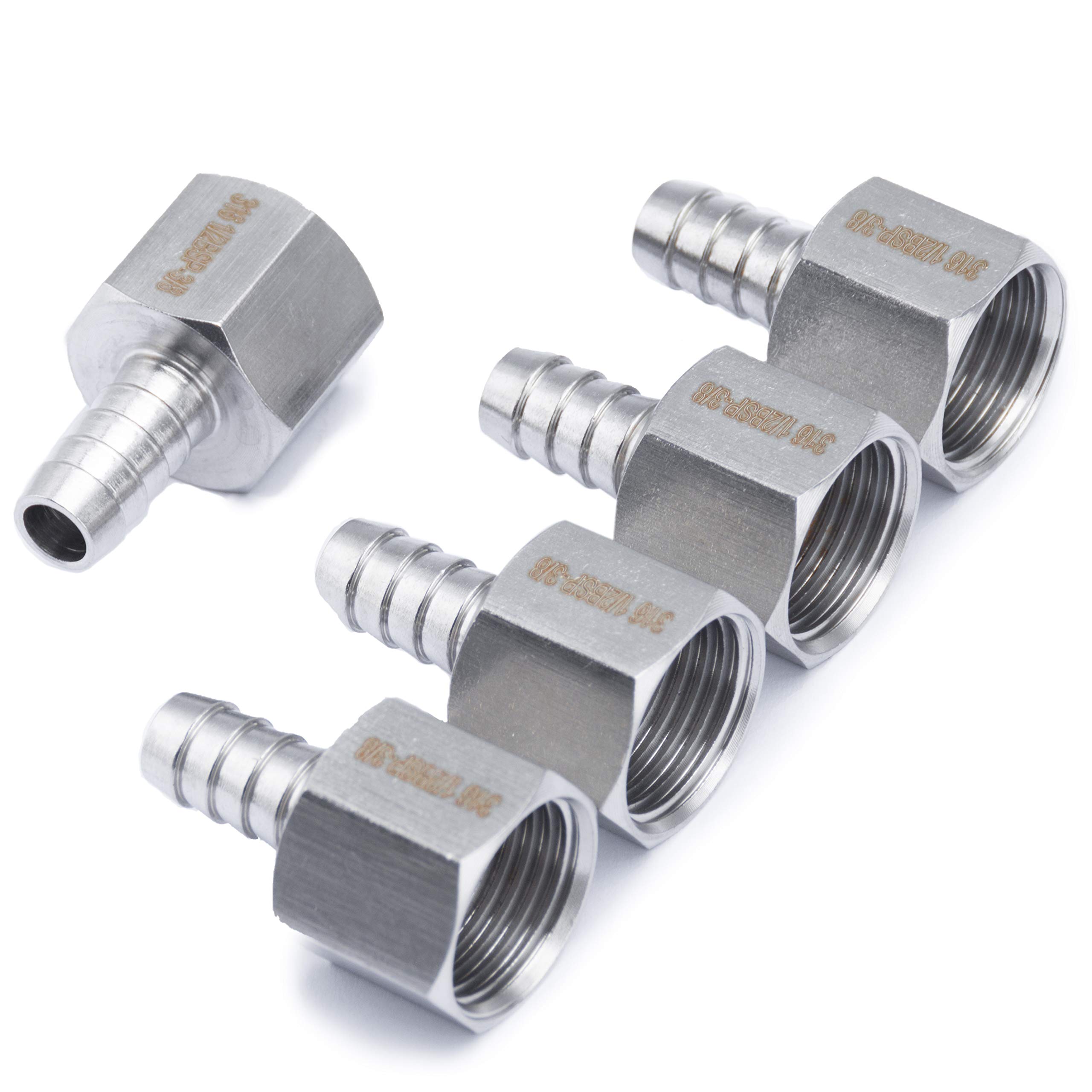 Stainless Steel BSP Coupler - Silver Pack of 5-image-c555ce21-b1d1-47f7-bb74-1dfedc72b986-113850