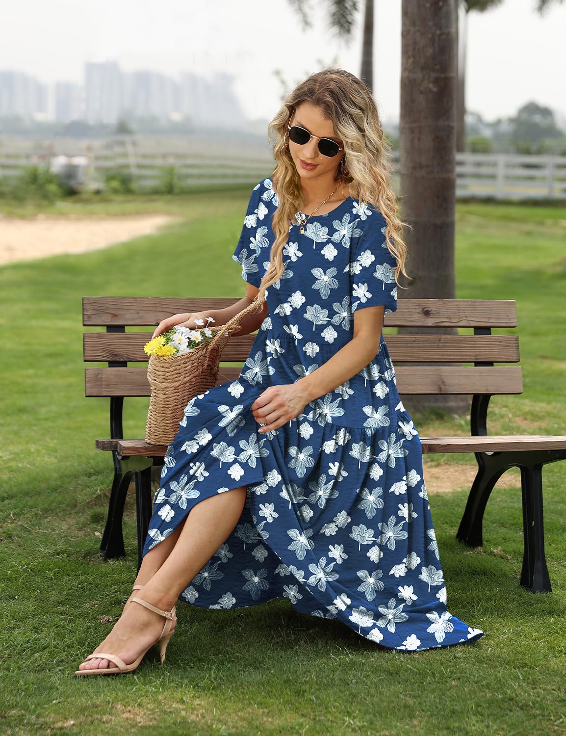 pencil denim dress Blue Midi with Skirt ALBERTA Color:Pink/White Hell Bunny Dakota 50's A matching fabric covered Dec_MP