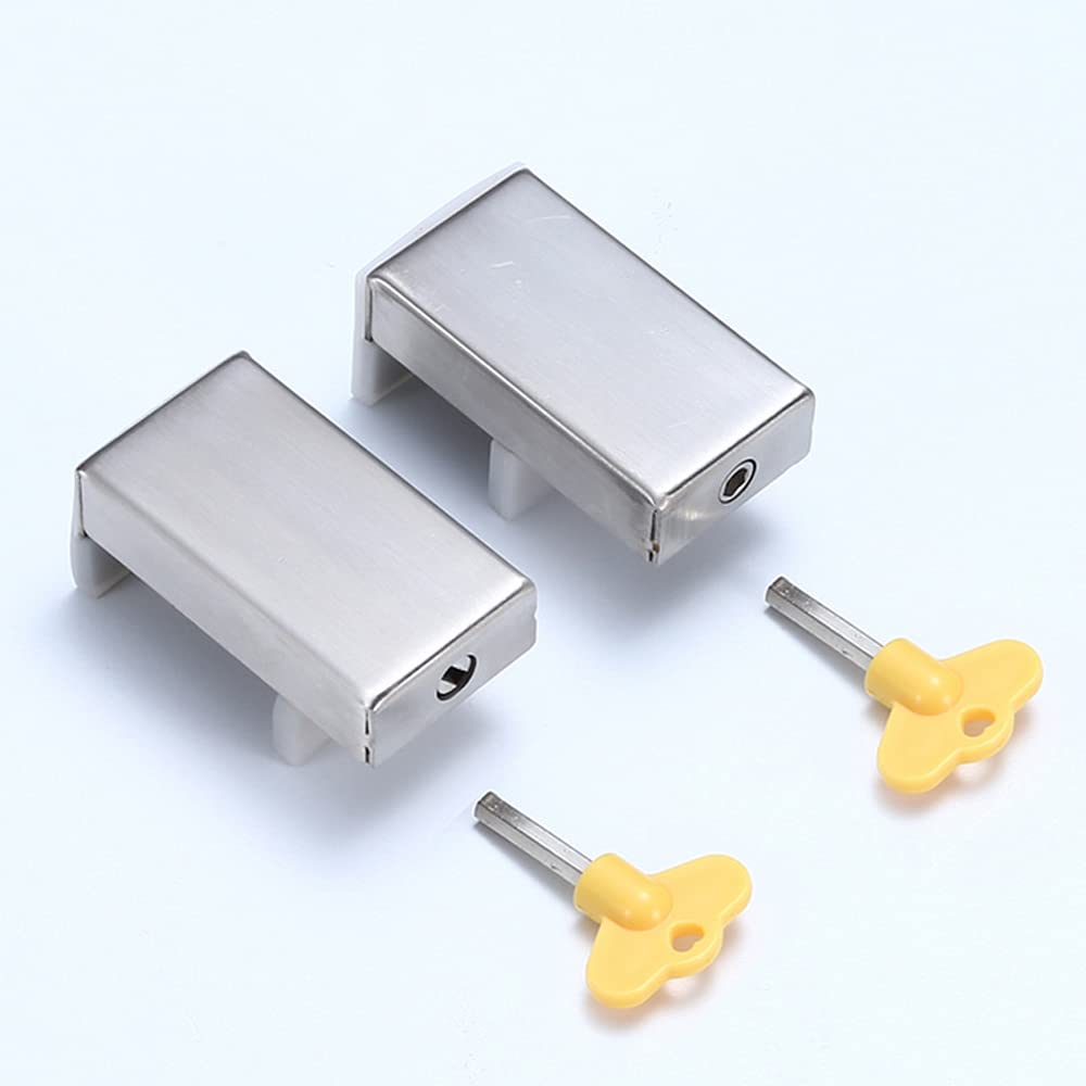 2 Pack Sliding Window Wedge Lock with Key - Anti-Theft, Adjustable, Aluminium Alloy for Home & Office Security-image-0a19185e-fbe1-4dea-88bf-62a7a5a31390-67246