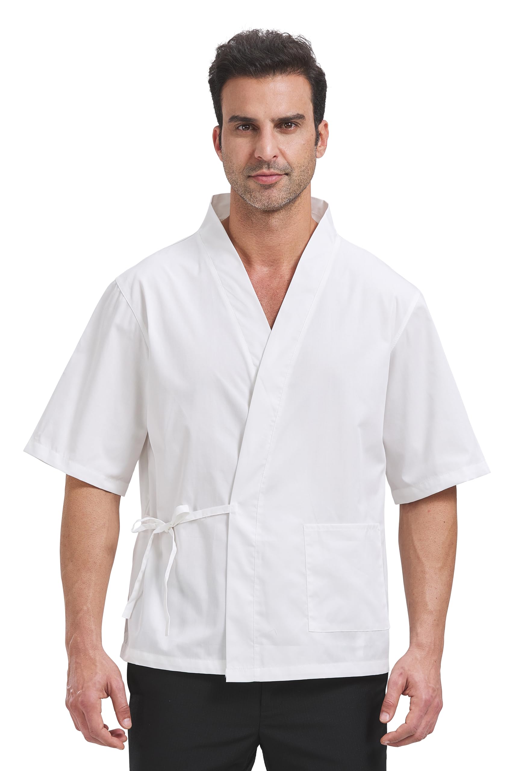 Unisex Chef Jacket Short Sleeves - White M-image-548403de-77fc-43d9-9147-5f1a9d69a3e2-110331