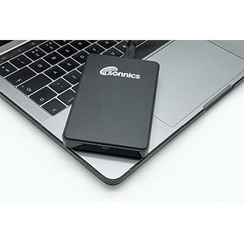 Sonnics 500GB Type C USB 3.1 Externes Portable Durs Disques pour Fenêtres PC, Mac, Smart TV, Xbox One/Série X & PS4 /PS5, Argent