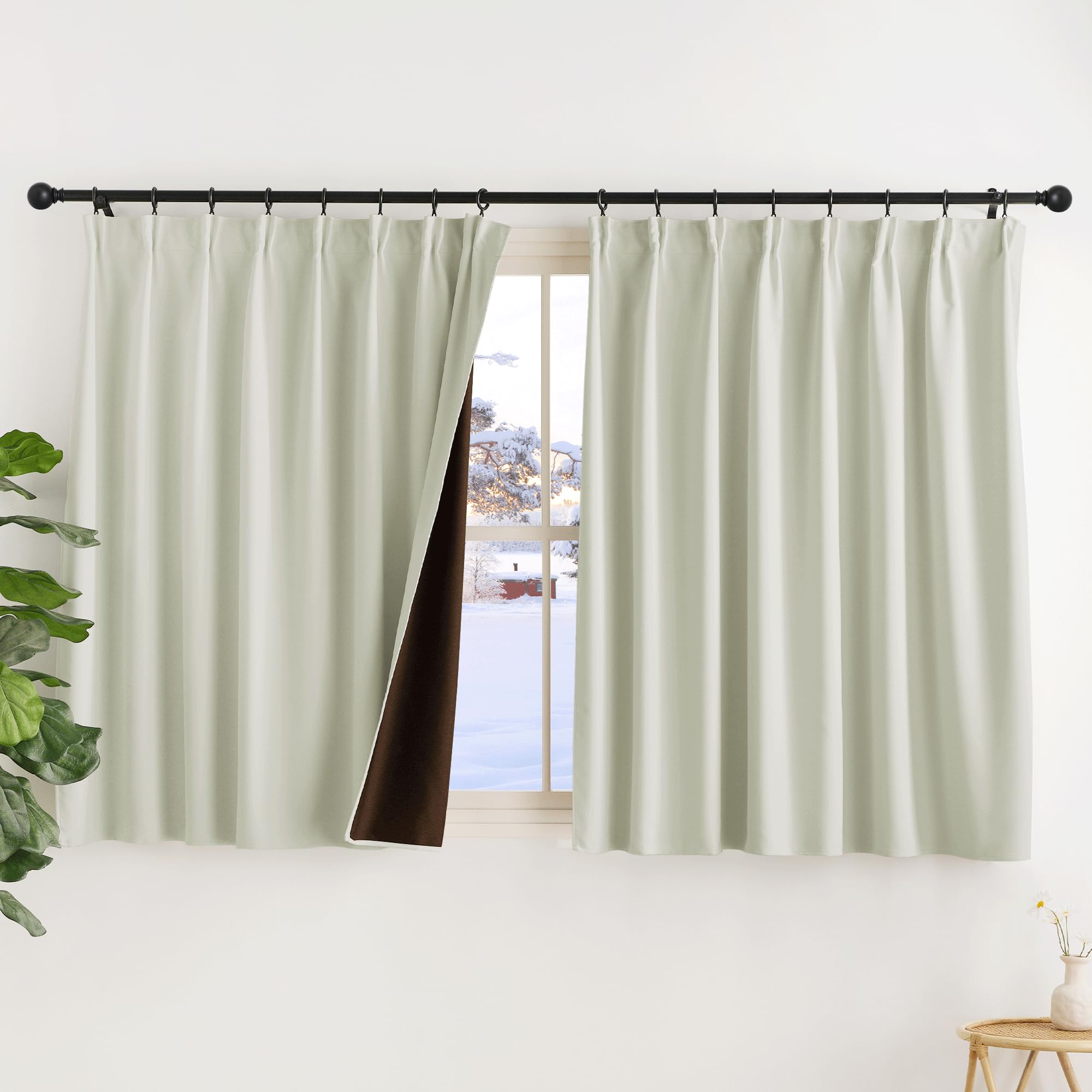 Blackout Curtains Thermal Pleat - Light Beige 66x54in (2pcs)-image-b36df3cc-ed35-4df7-8459-c0fc556a0726-112362