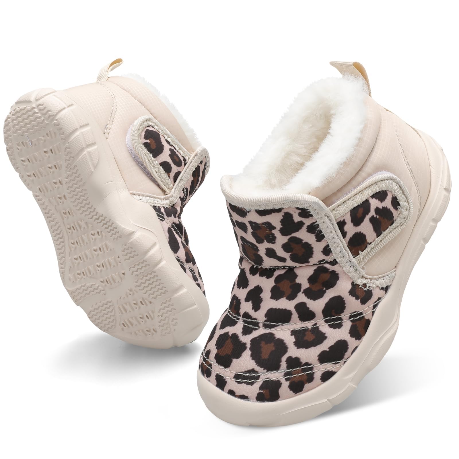 Baby Fuzzy Winter Boots - Leopard 2.5-3.5 Years-image-c99f2503-e75a-4c66-903e-92e0b98f7e36-118658