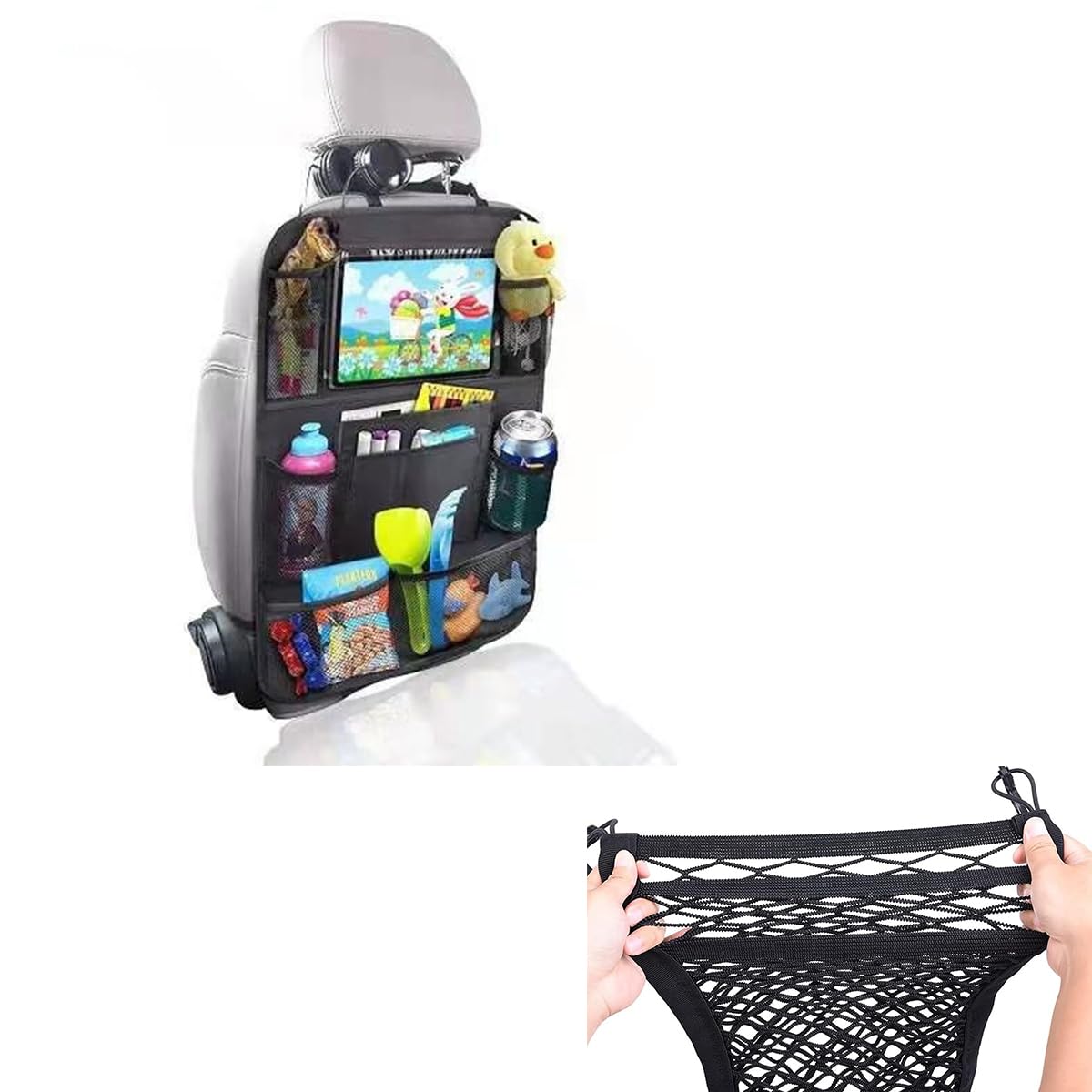 Pack Car Seat Organiser with Car Seat Centre Storage Mesh Set, Car 2-image-af3bb6a1-cdcc-4138-ba35-644fcd50dbad-63797