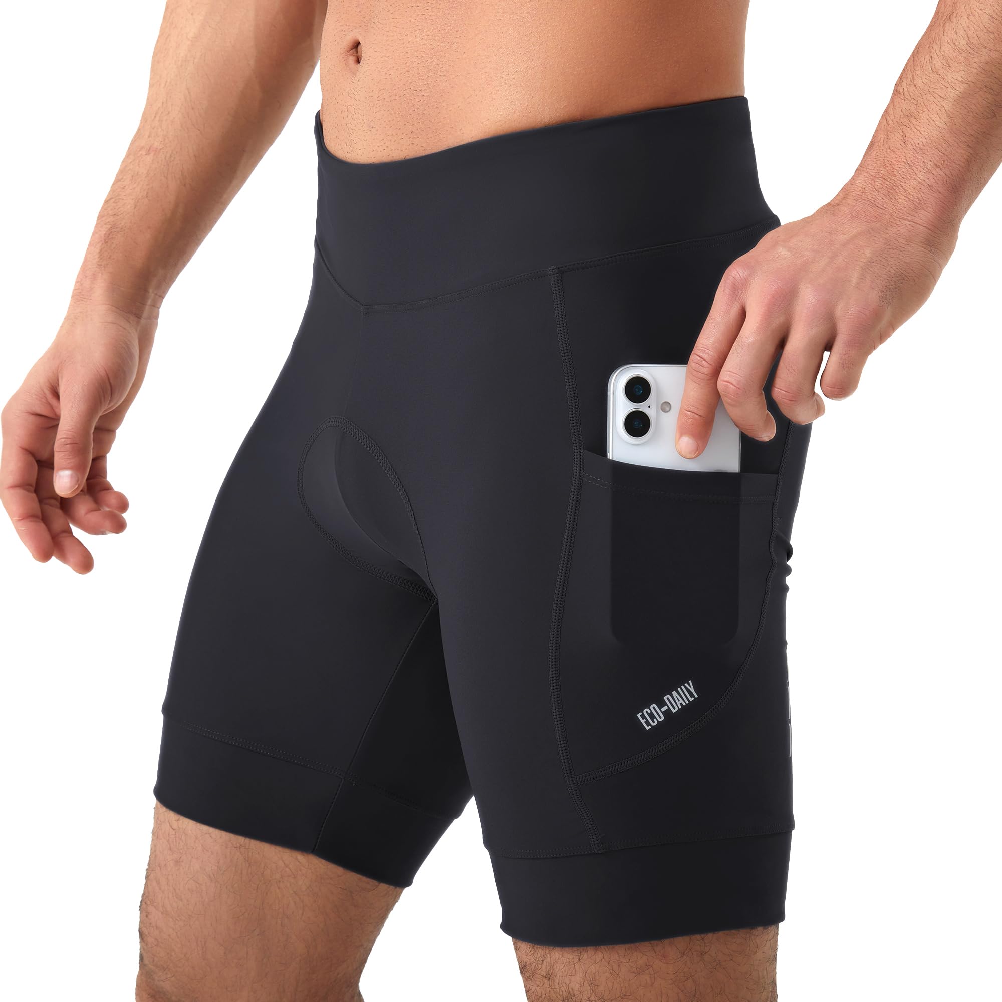 Men's 4D Padded Cycling Shorts - All Black L-image-211a81e0-fac6-42aa-aefe-d728f554b80e-92799