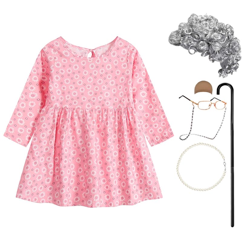 Kids Granny Fancy Dress Set - Pink 4-5 Years-image-cdd80dda-8e38-4260-8b37-12ead4d70984-119131