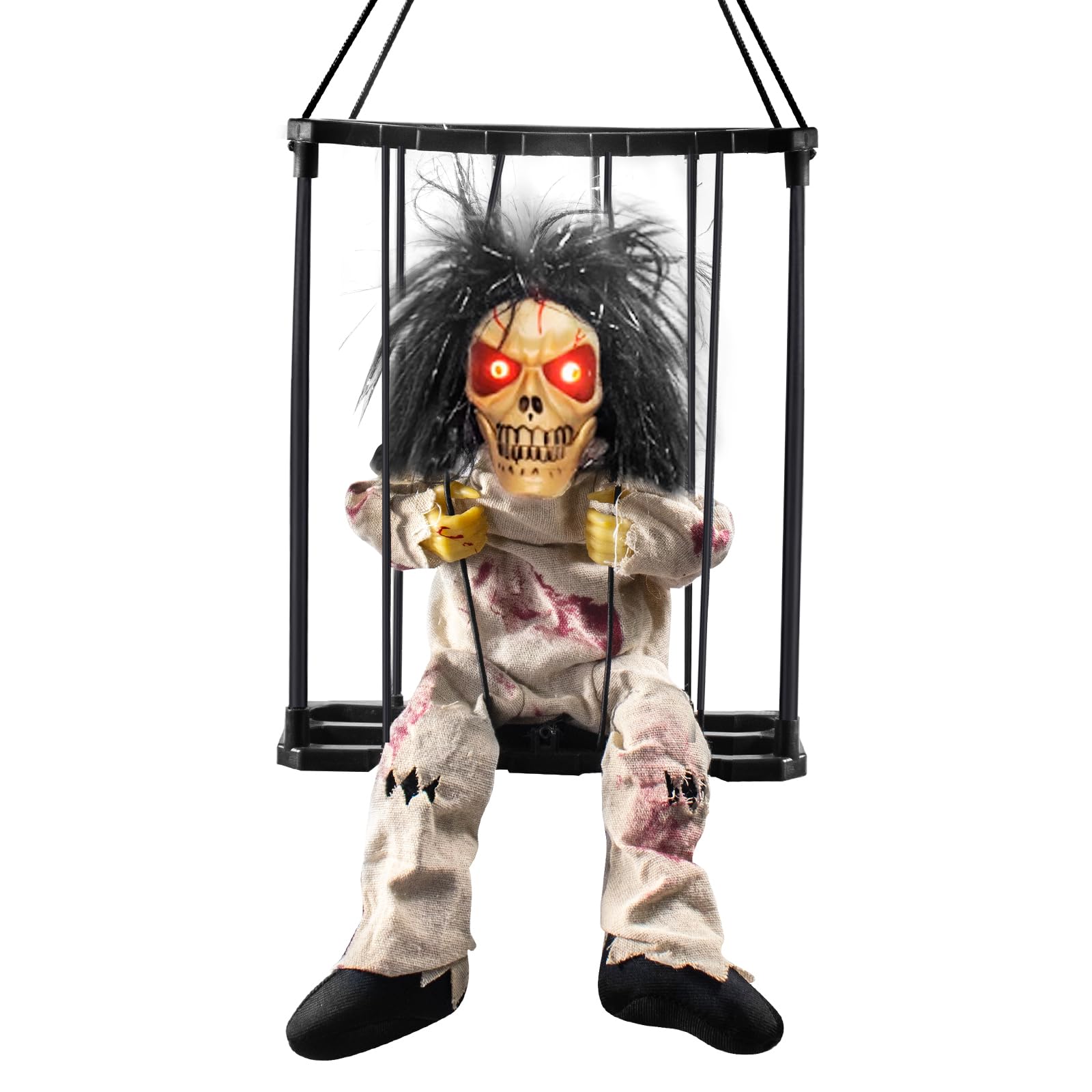 Animated Halloween Screaming Prisoner Decor - Black One Size-image-48106266-1435-4f51-80cf-ac09ccb0eb1a-117940