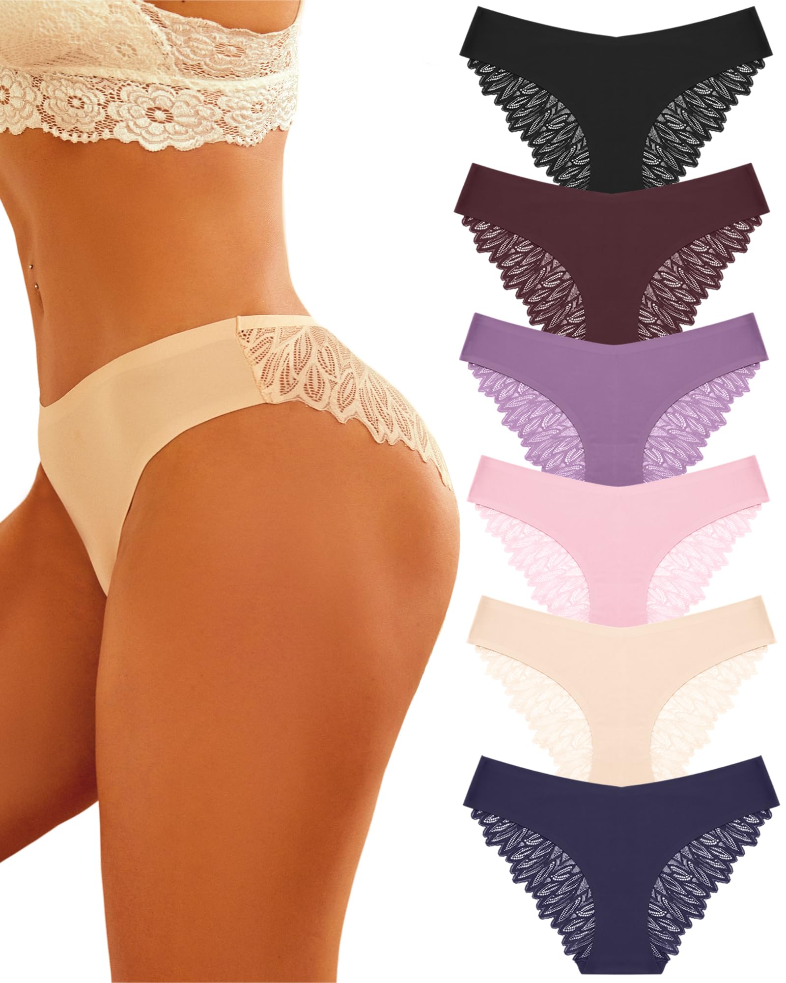 Seamless Lace Knickers Multipack - E-6 Set XL-image-cd61de82-674f-41bf-8586-65980926edb9-114289