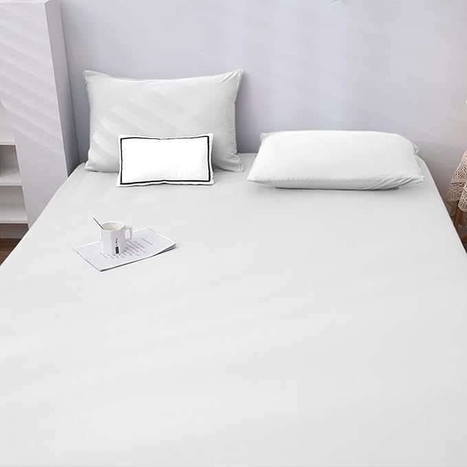 Super King White Fitted Sheet 25cm Deep-image-baeb504b-68eb-47ed-b353-3c56ee8131dd-56682