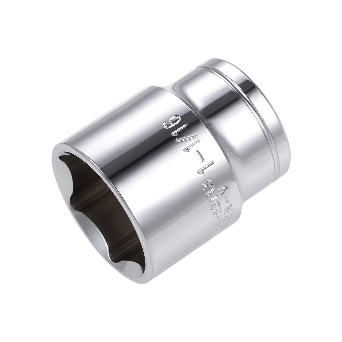 sourcing map Drive Shallow Socket, Cr-V 1/2-inch 1-1/16-inch 6-Point-image-8be87b71-d361-4fc9-95a0-ff5e168c714a-60674