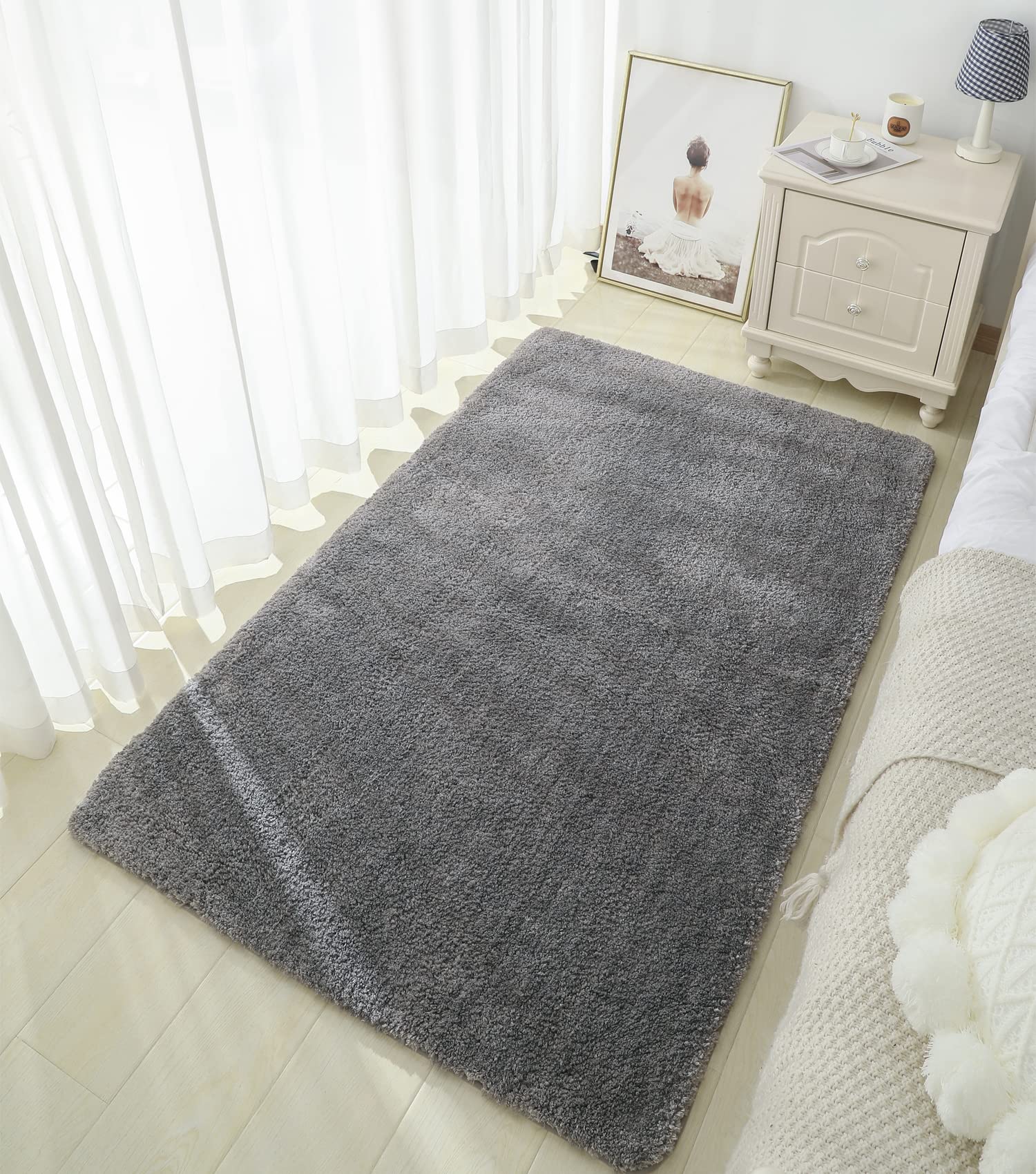 Warmfay Non-Slip Anti Mould Bath Mat Microfiber Fluffy 40 x 60 cm,-image-8fccb095-a443-4957-90ce-49d5d519f82b-54968