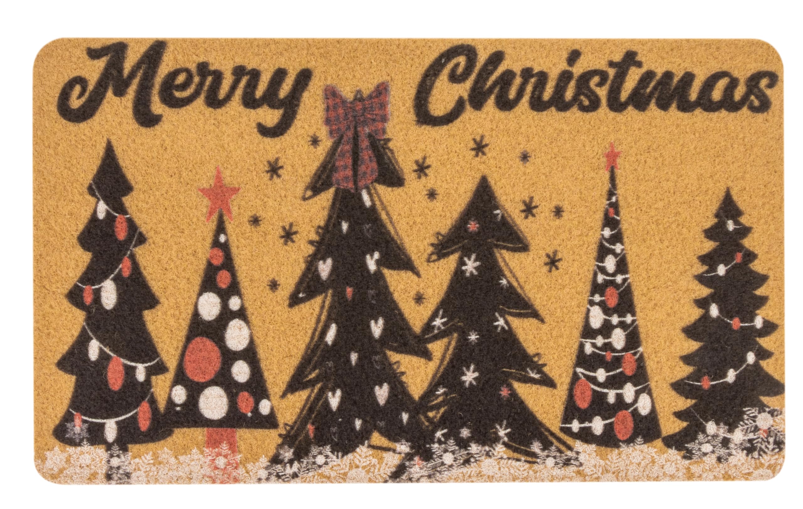 KorhLeoh Merry Christmas Welcome Coir Door Mat for Backing 17x30in-image-7d819ed2-86e2-4d72-b3cd-5657330fc856-36318