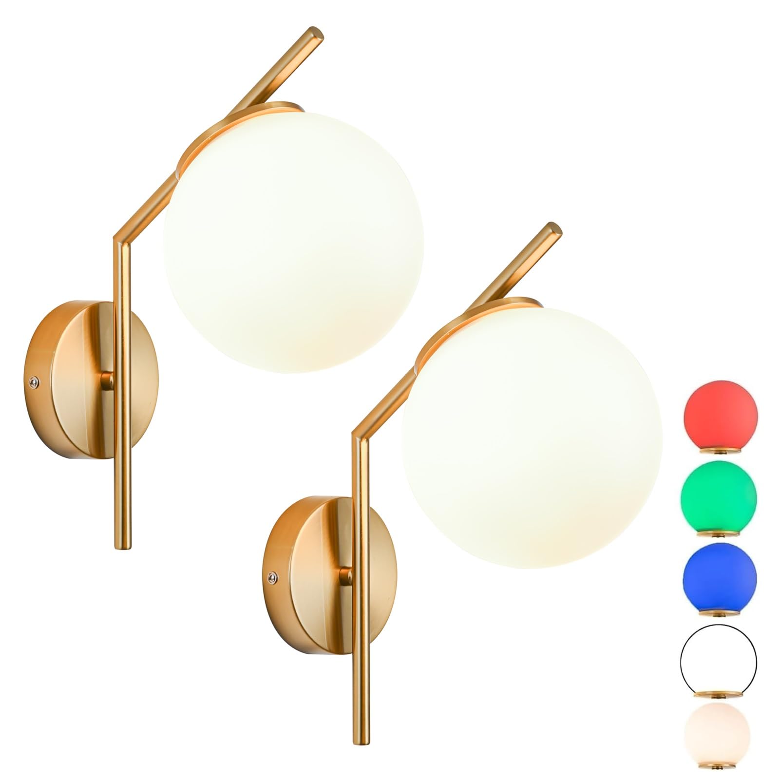 Battery Wall Sconces Set of 2 - Brass & Black Retro-image-3e2f0b9d-18e6-414b-90b3-f7d30ff63ed0-83897