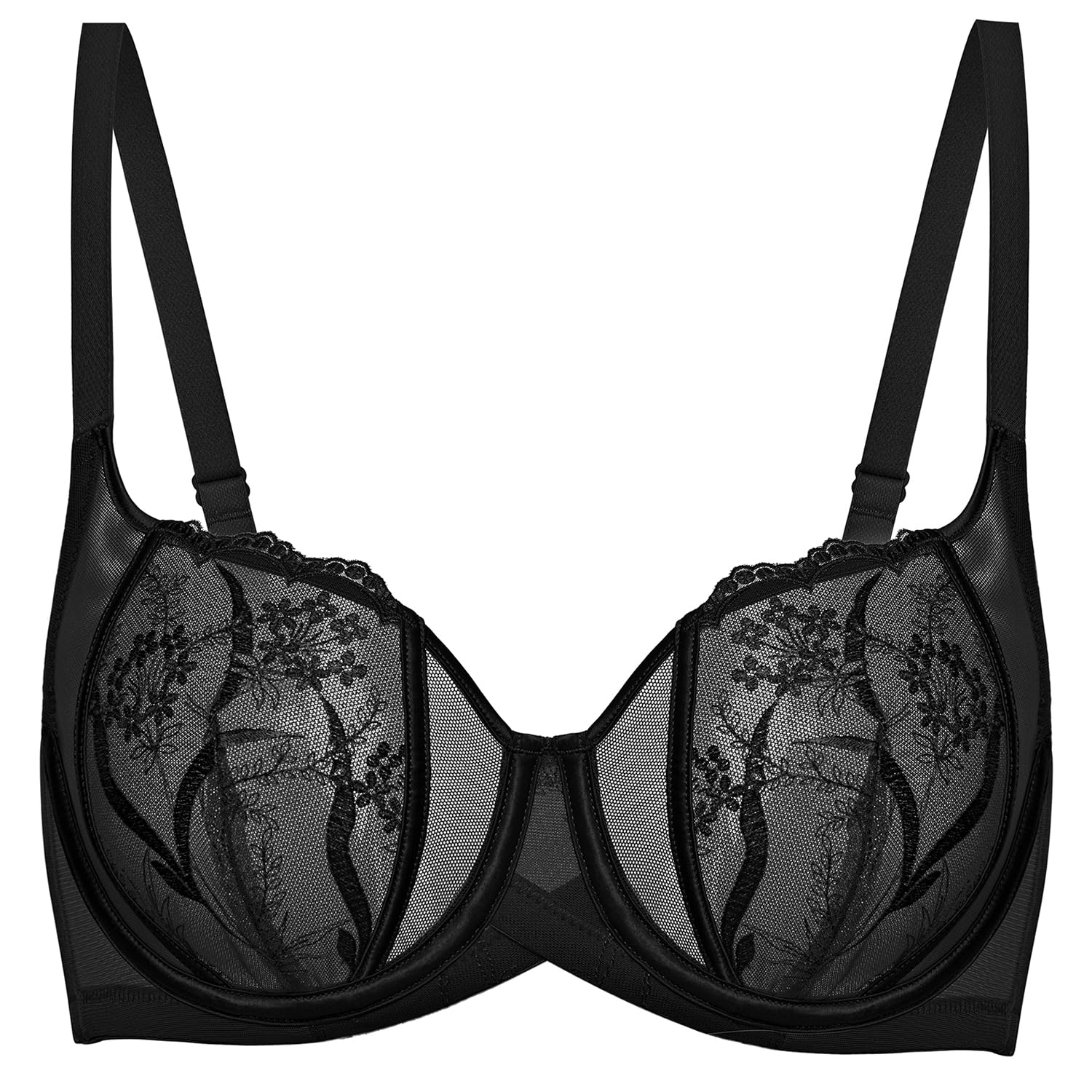 Lace Balconette Bra - Black 34B-image-83f7a8dd-b6e2-4f25-b859-c13daa92a23f-92014