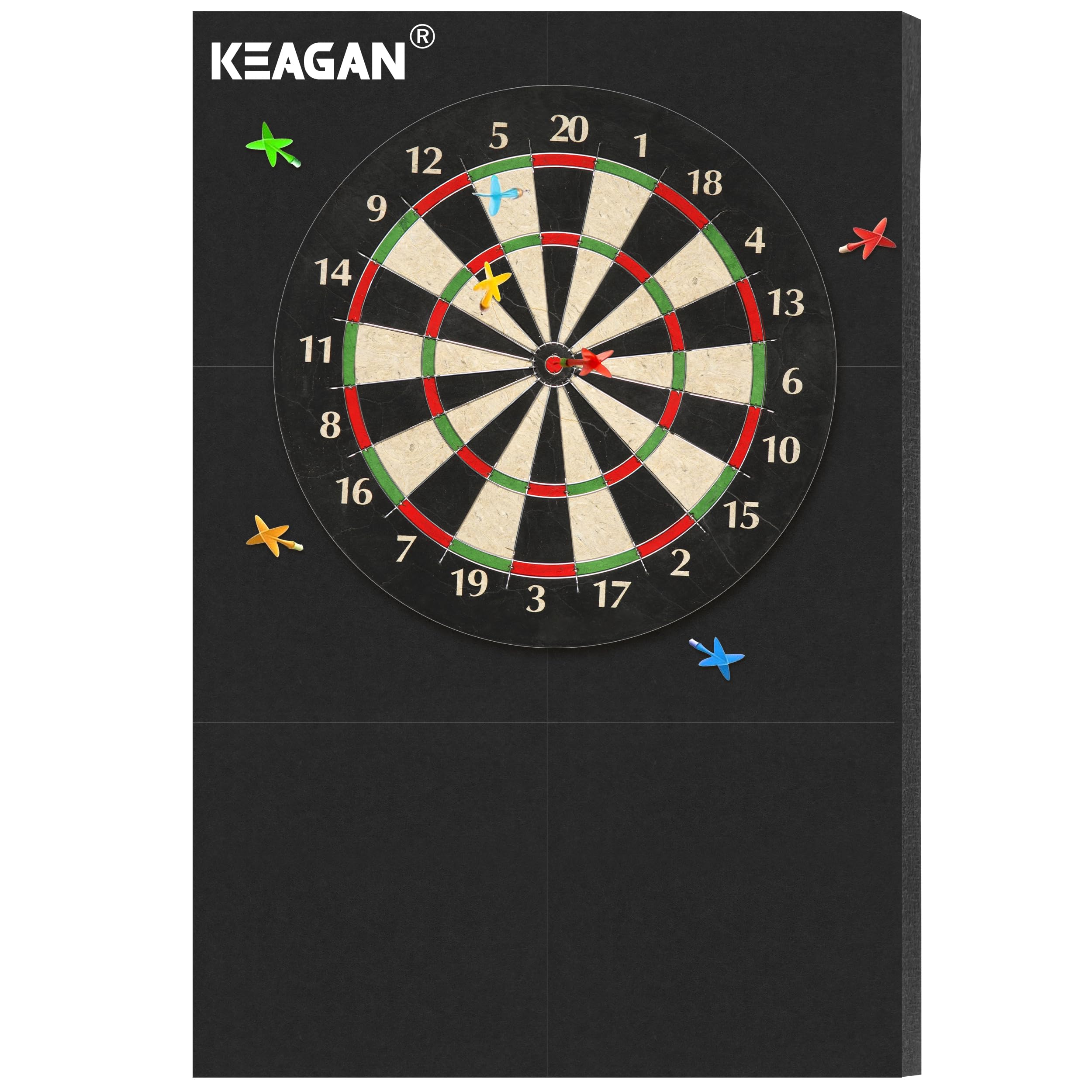 EVA Dartboard Wall Protector 6PCS - Black One Size-image-8099bd1b-44dc-465a-9251-f757fa35ed15-117872