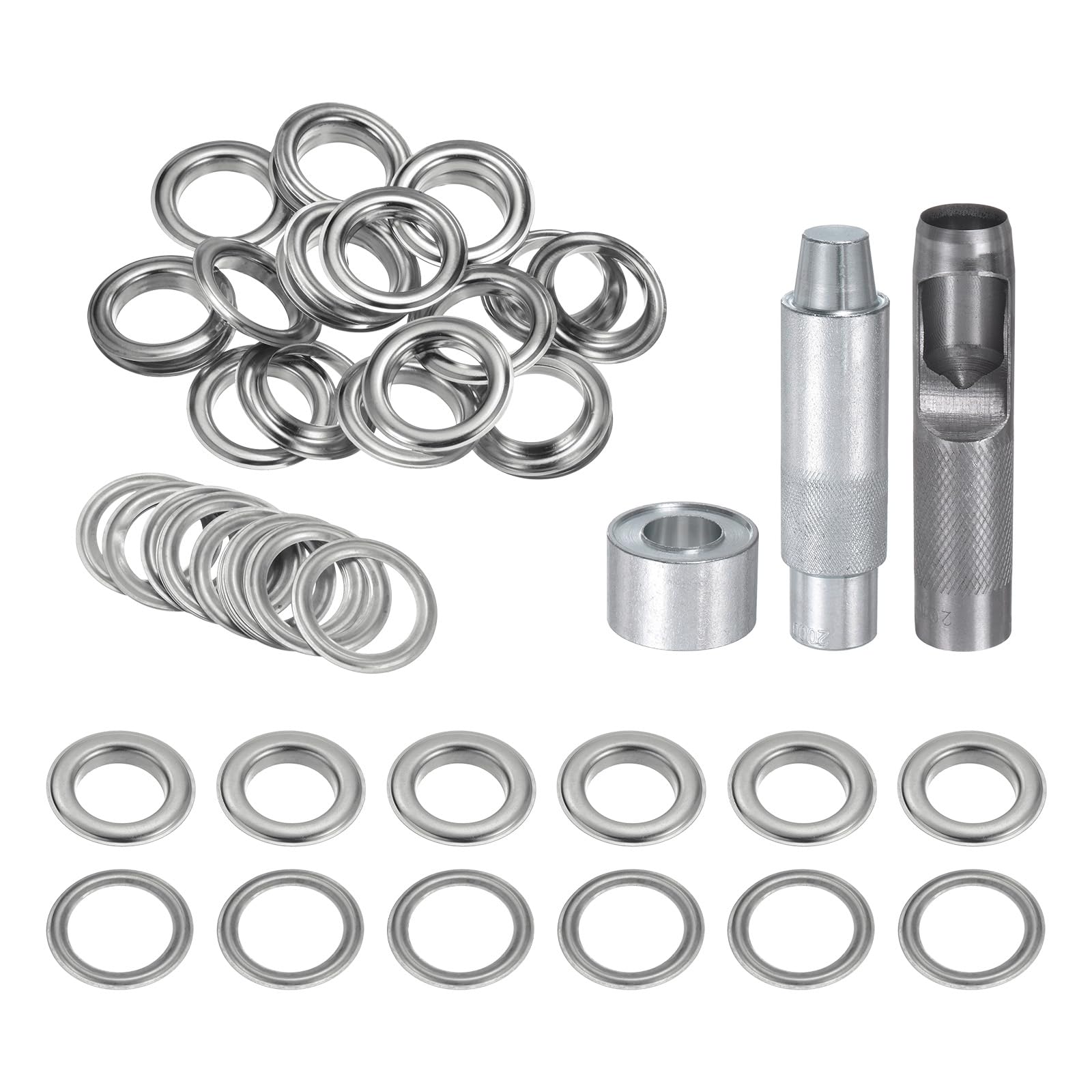 20pcs Grommet Tool Kit - Silver Tone 20mm-image-4ffa1d05-ed03-4ef2-8852-c15461437a88-117150
