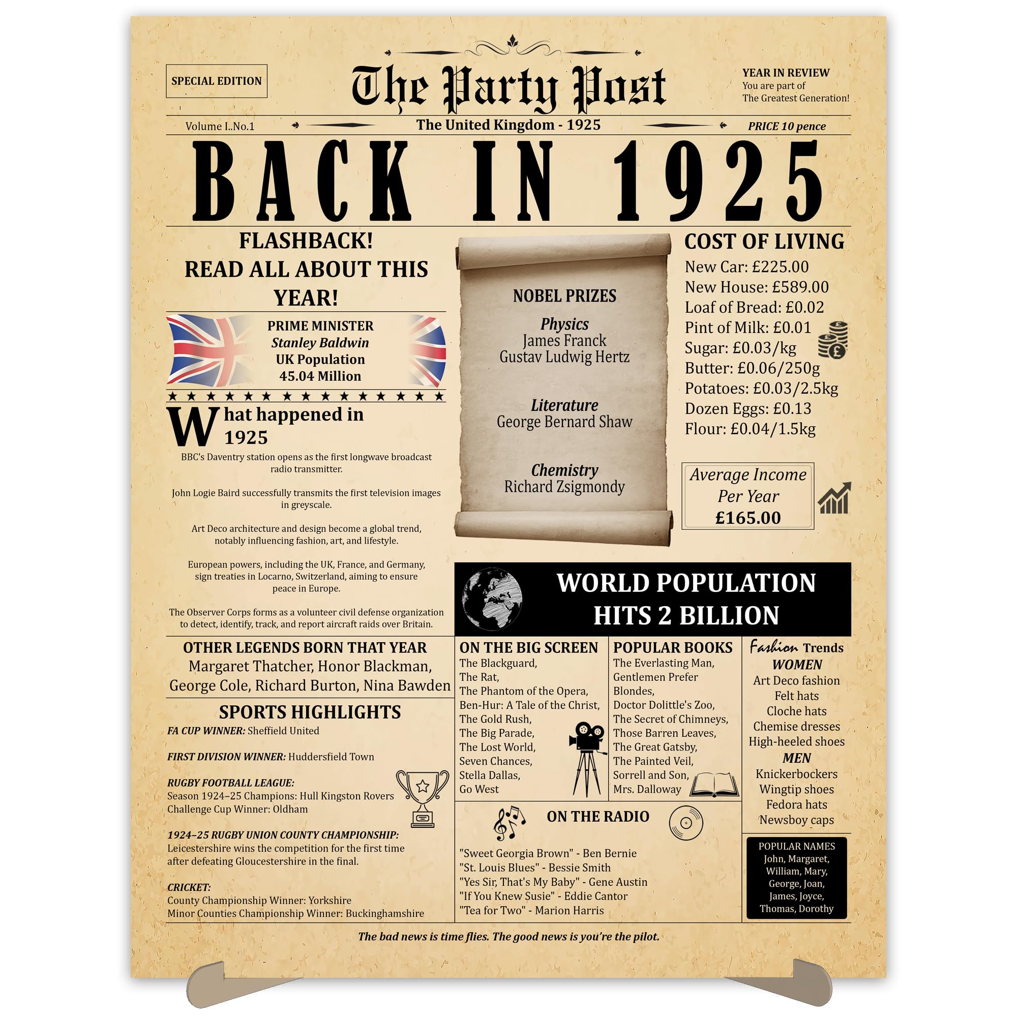 19th Birthday Poster Decoration - A3 Vintage Style-image-b3d90b0c-d5f7-4a62-bc00-ed4479ccad5d-89370