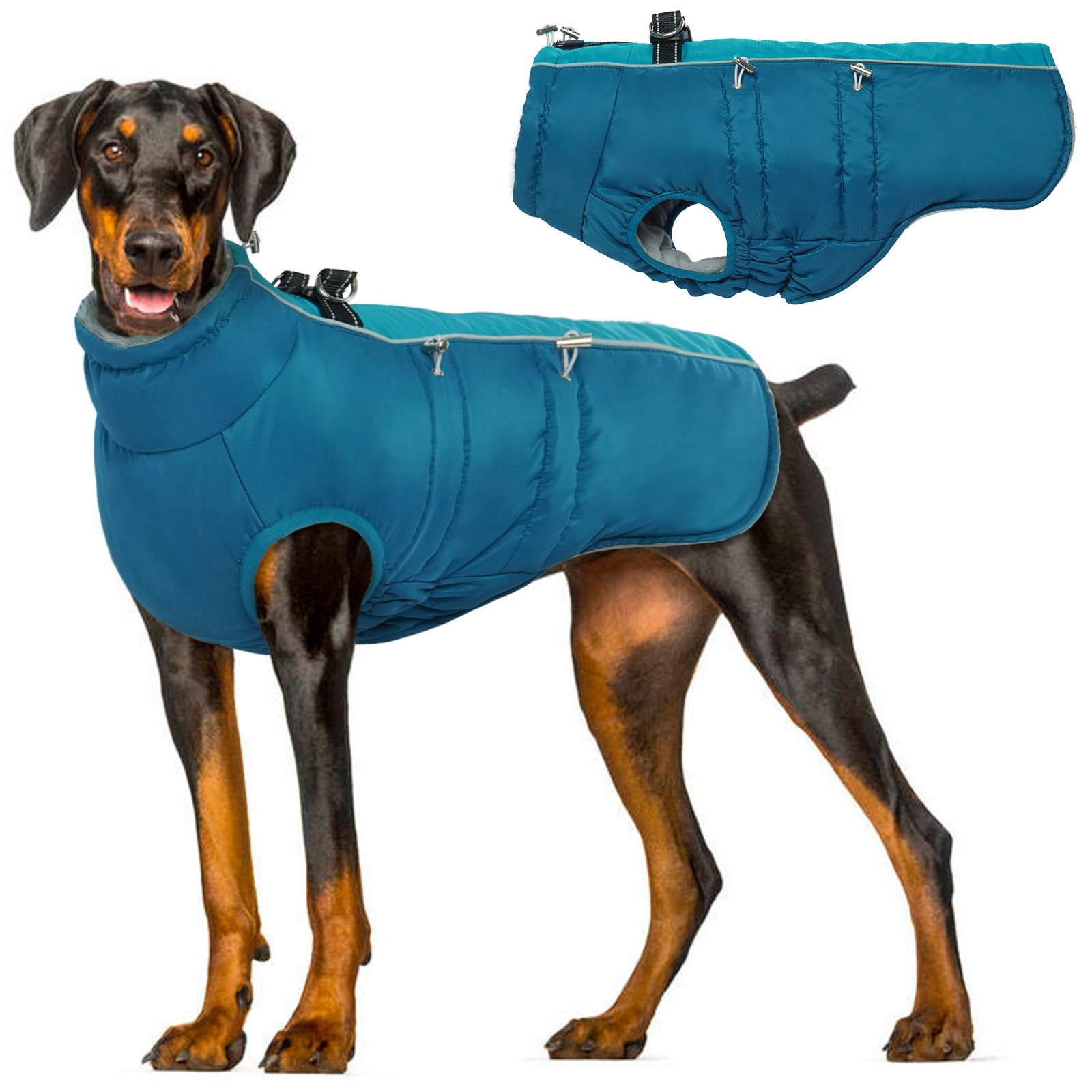 Waterproof Dog Coat Fleece Lined - Aprico XXX-Large-image-a8bb8633-750a-485f-b021-c10ef4155fdc-115773