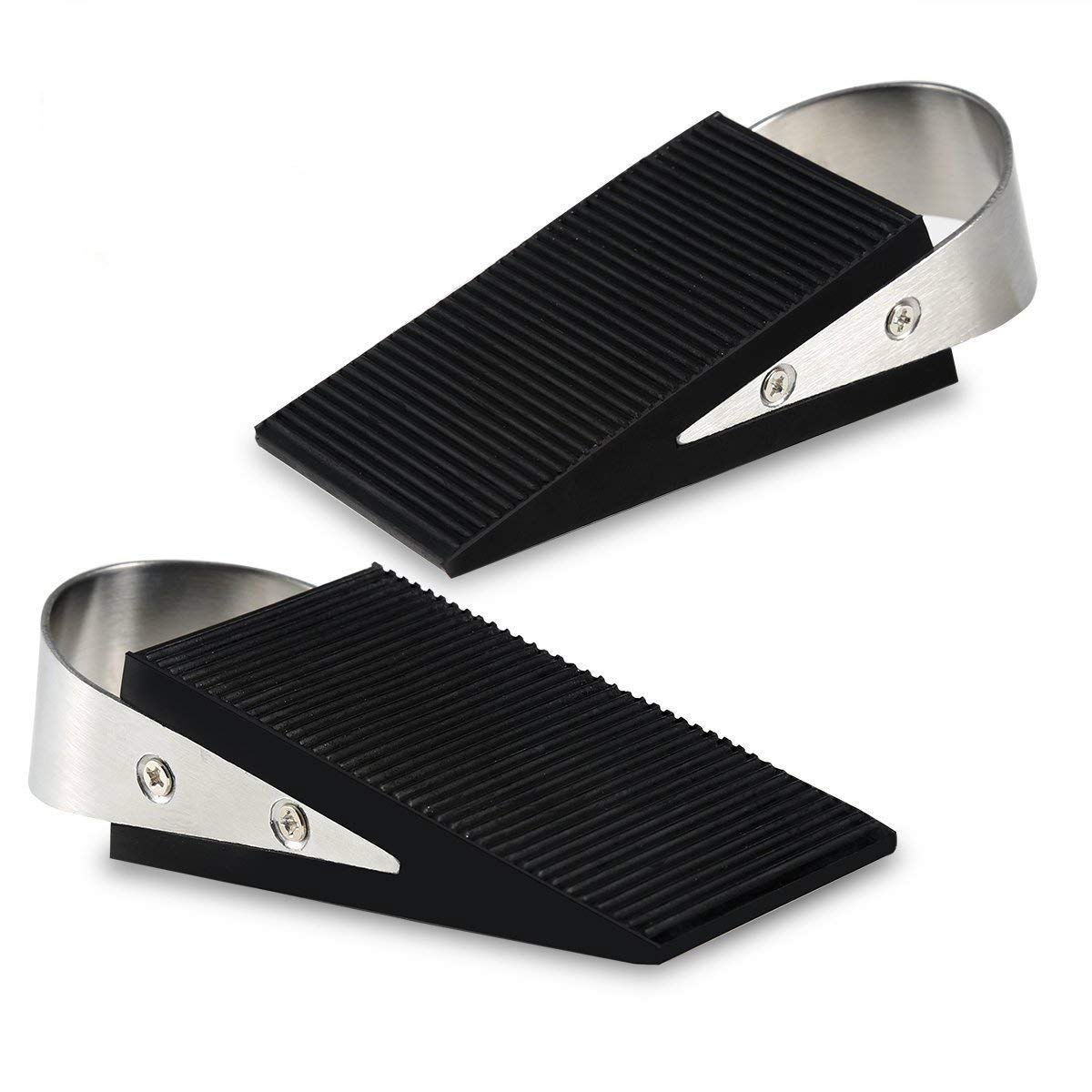 Heavy Duty Anti-Skid Door Stop Wedge with Stainless Steel Handle, Floor-Safe, 2 Pack - Ideal for Homes & Hotels-image-d6a19f9c-f54b-4acf-be73-bcf29d4cbf09-67400