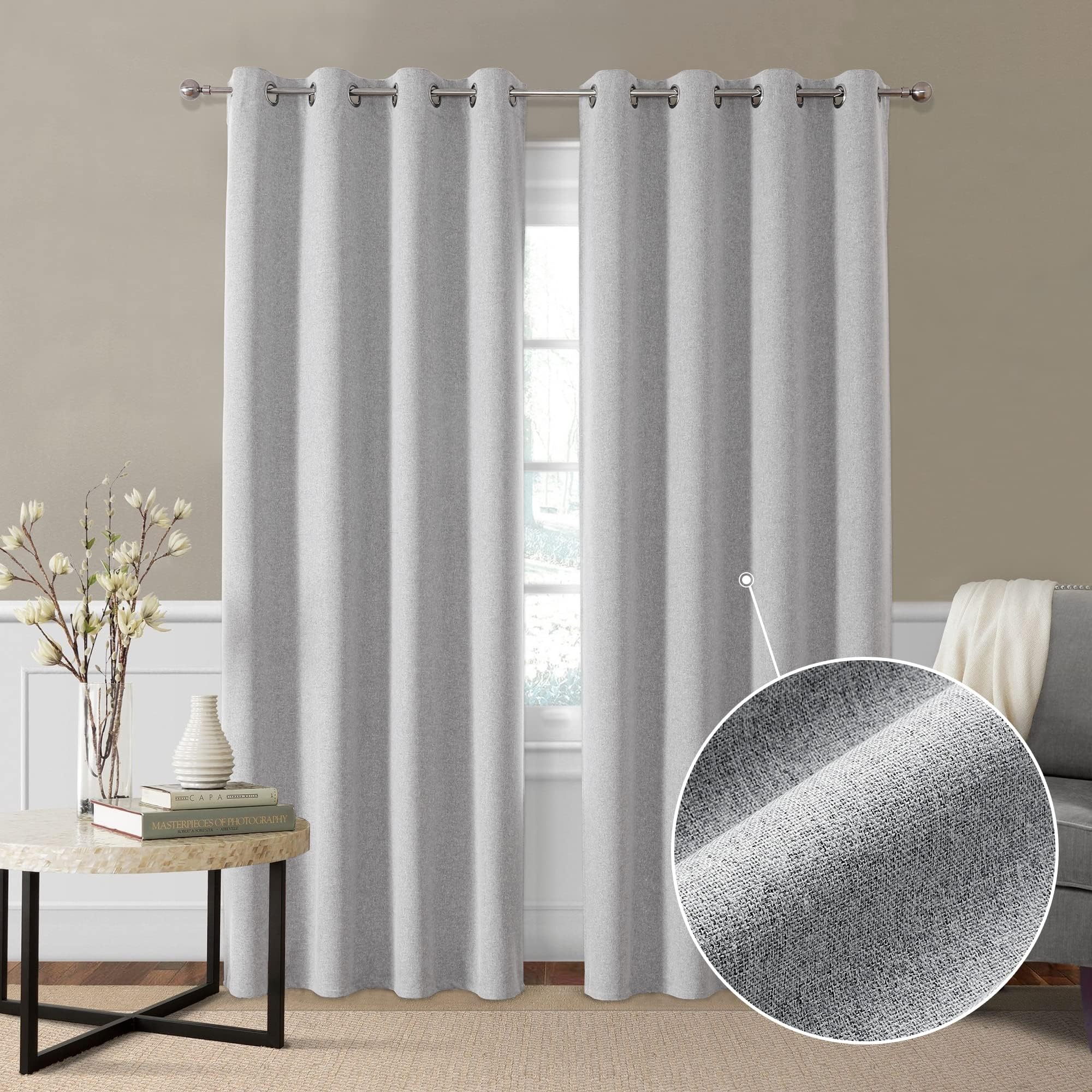 Blackout Curtains - Greyish White 46x54in-image-b05b612f-b8b7-4544-8511-353649487474-93047