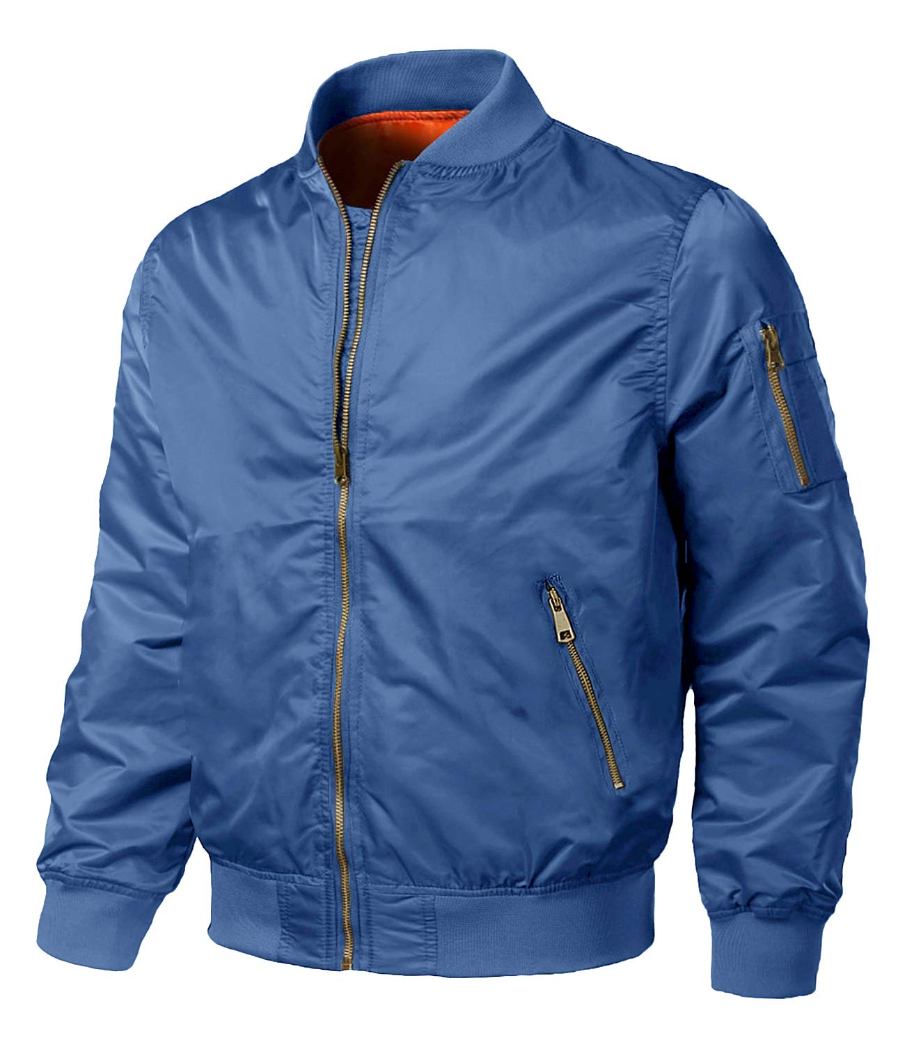 Men's Bomber Jacket Padded Warm - Blue L-image-ec0e2122-6f8e-4931-9717-6e56c45a5cd2-116059