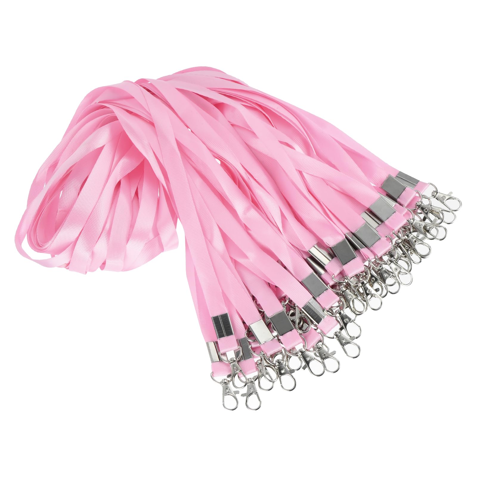 Bulk Lanyards with Clips - 48cm Pink-image-f2df872f-061a-4eca-b927-73ab80e204b3-84701