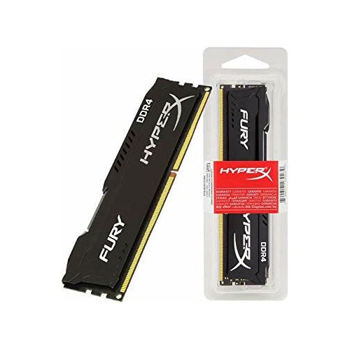 HyperX FURY DDR4 GB, 2400 MHz CL15 DIMM XMP HX424C15FB2/8, Black