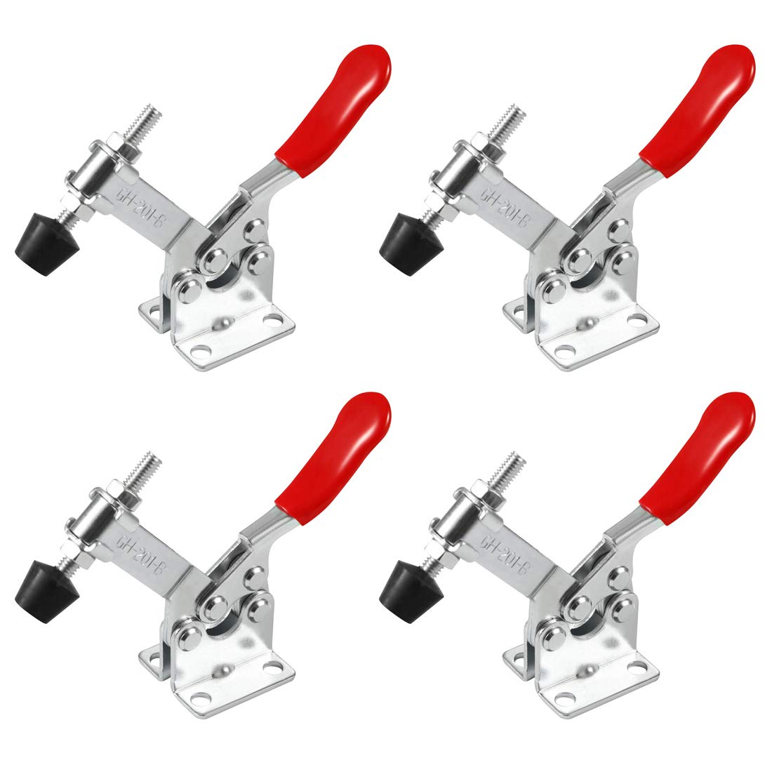 Vertical Quick Release Toggle Clamp Set - 90Kg Capacity, Hand Tool for Metalwork & Assembly, 4 Pack-image-884f21cd-f752-4321-90bf-0828420c7cb7-65381
