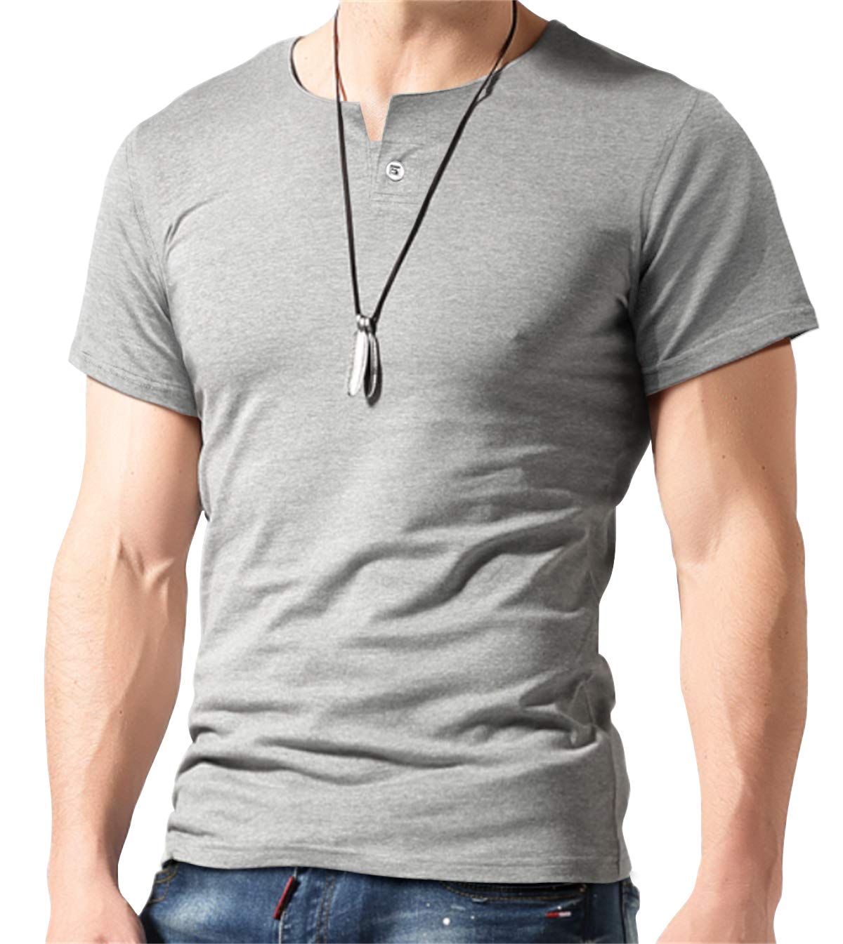Men's Cotton T-Shirt - Grey XL-image-ff86a7a3-77c3-478b-a9eb-318e2c7bb012-108789