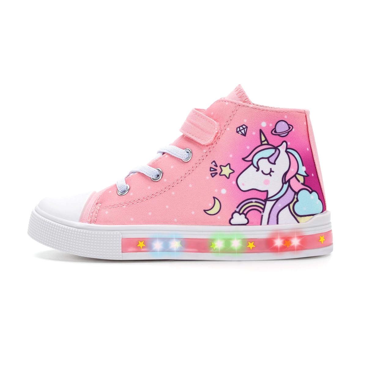 Kids Light Up Trainers - Purple Unicorn Size 2 UK-image-eecd2452-a47b-4535-81b1-f4231ddecb03-120990