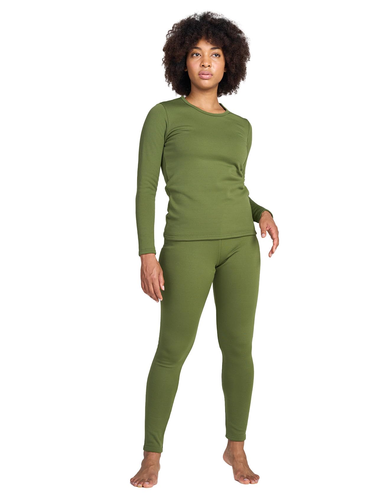 Women's Thermal Underwear Set - Green S-image-040811b2-6918-4ae6-81c1-b43878a1d8dc-103511
