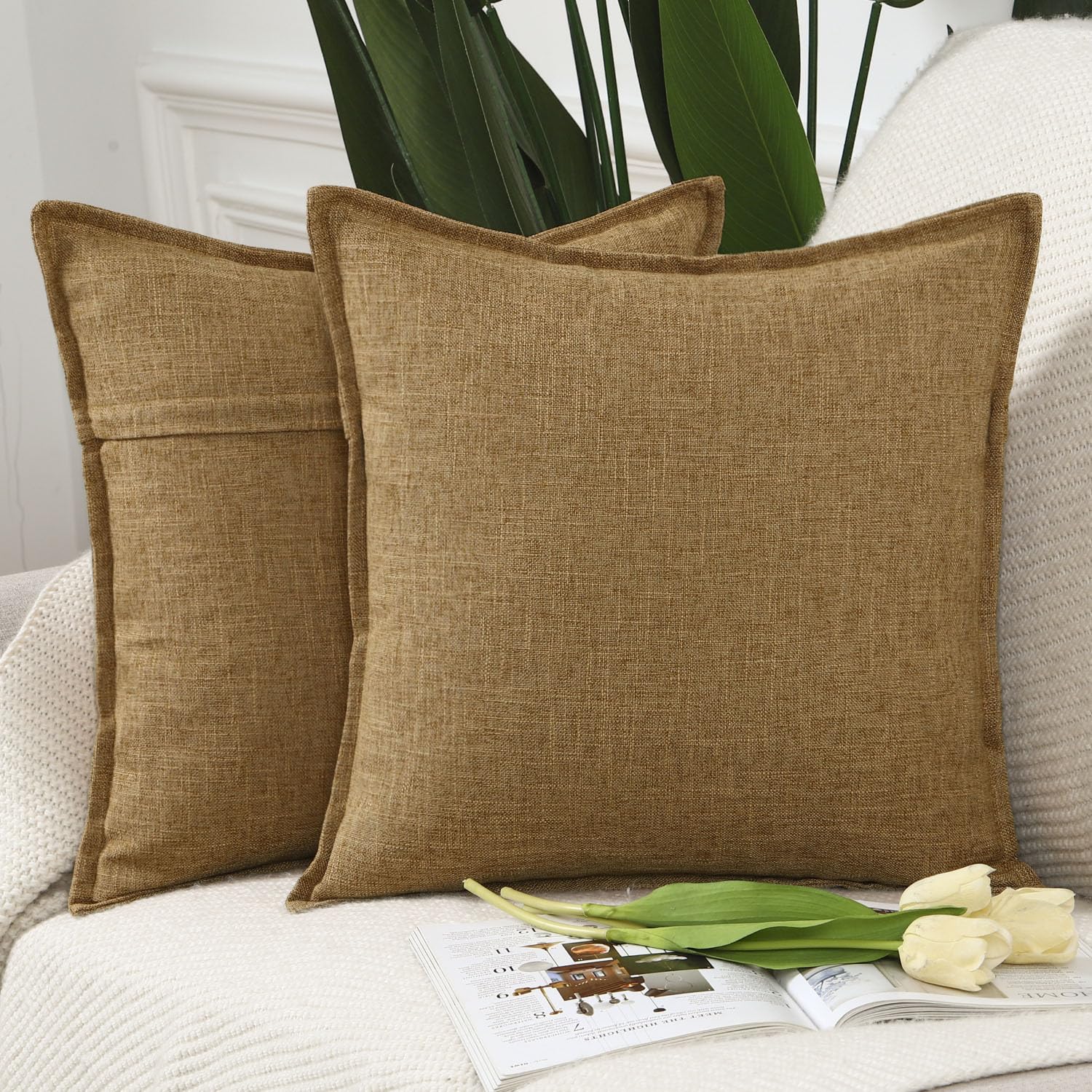 Set of 2 Cushion Covers - Ginger 65x65 cm-image-dde8c744-07d9-45d1-a337-d46d0c9d127f-121950