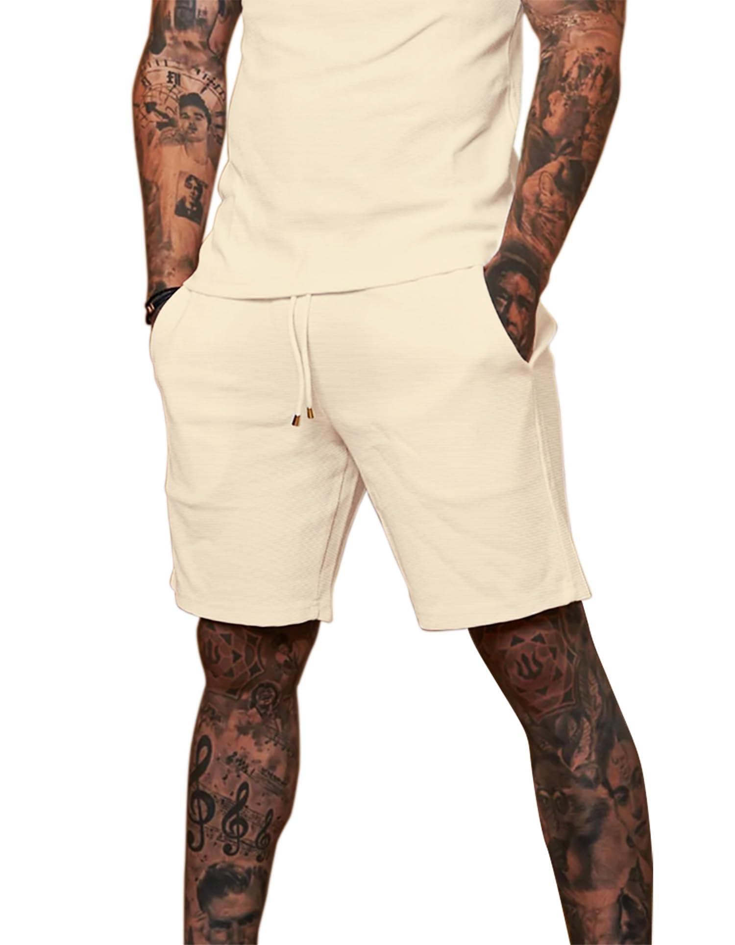 Men's Waffle Sweat Shorts - Cornsilk 30-image-9795dd24-0913-48ae-9909-35b44b7deecc-111449
