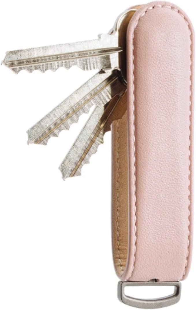 Italian Leather Key Organiser - Blush One Size