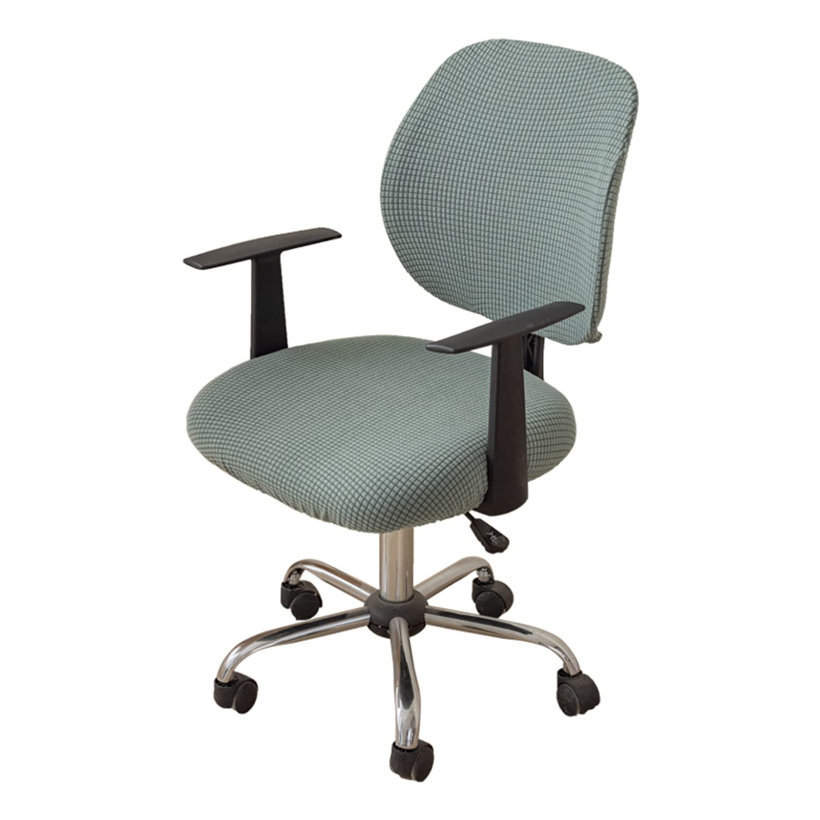 Office Chair Covers Stretch Fabric - Dark Green 10PCS-image-5d979261-701f-4470-a967-b227d2c047c9-109638