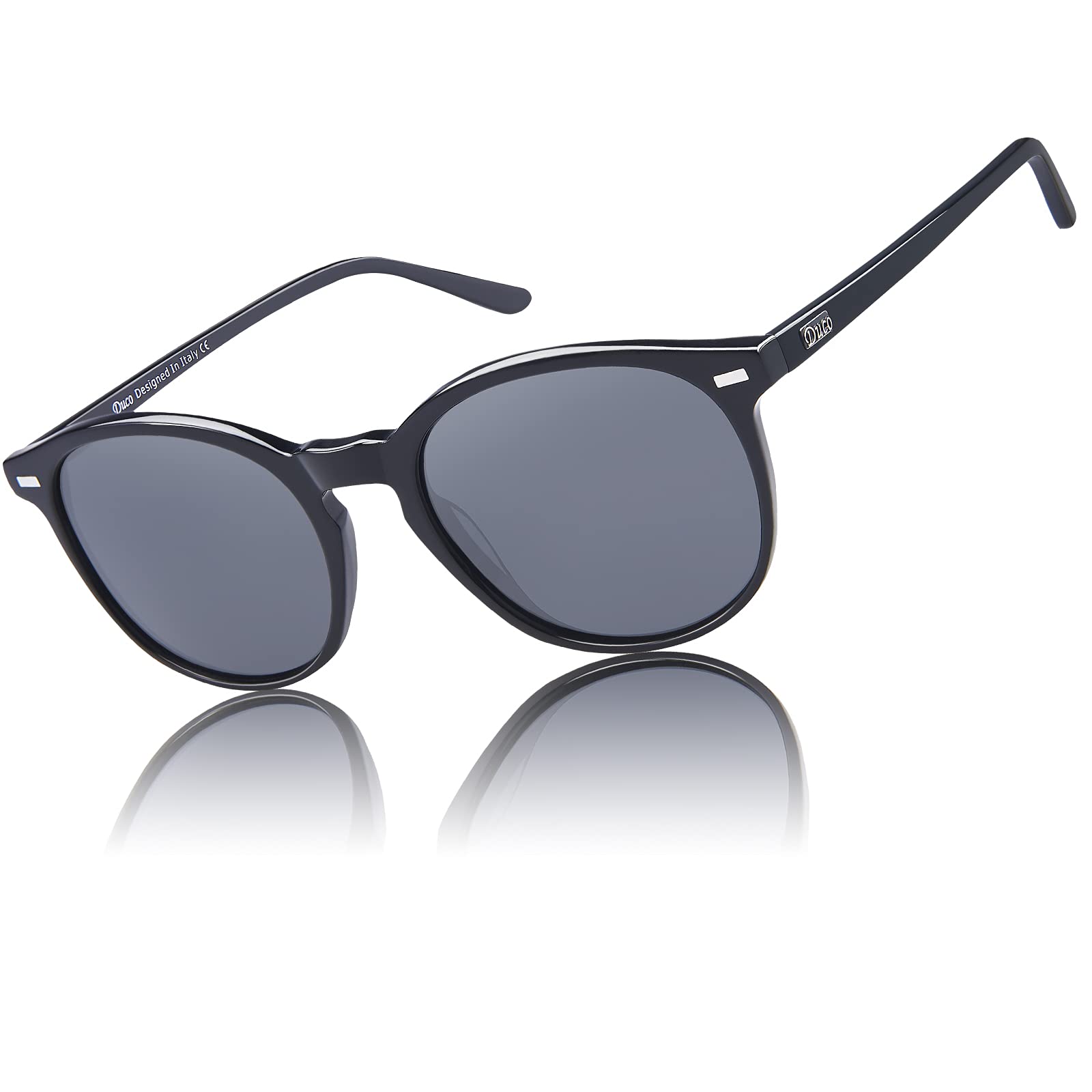 Women's Round Polarised Sunglasses - Grey Tortoise Grey-image-b81f23ca-0565-49d9-b193-a367b950821a-110971