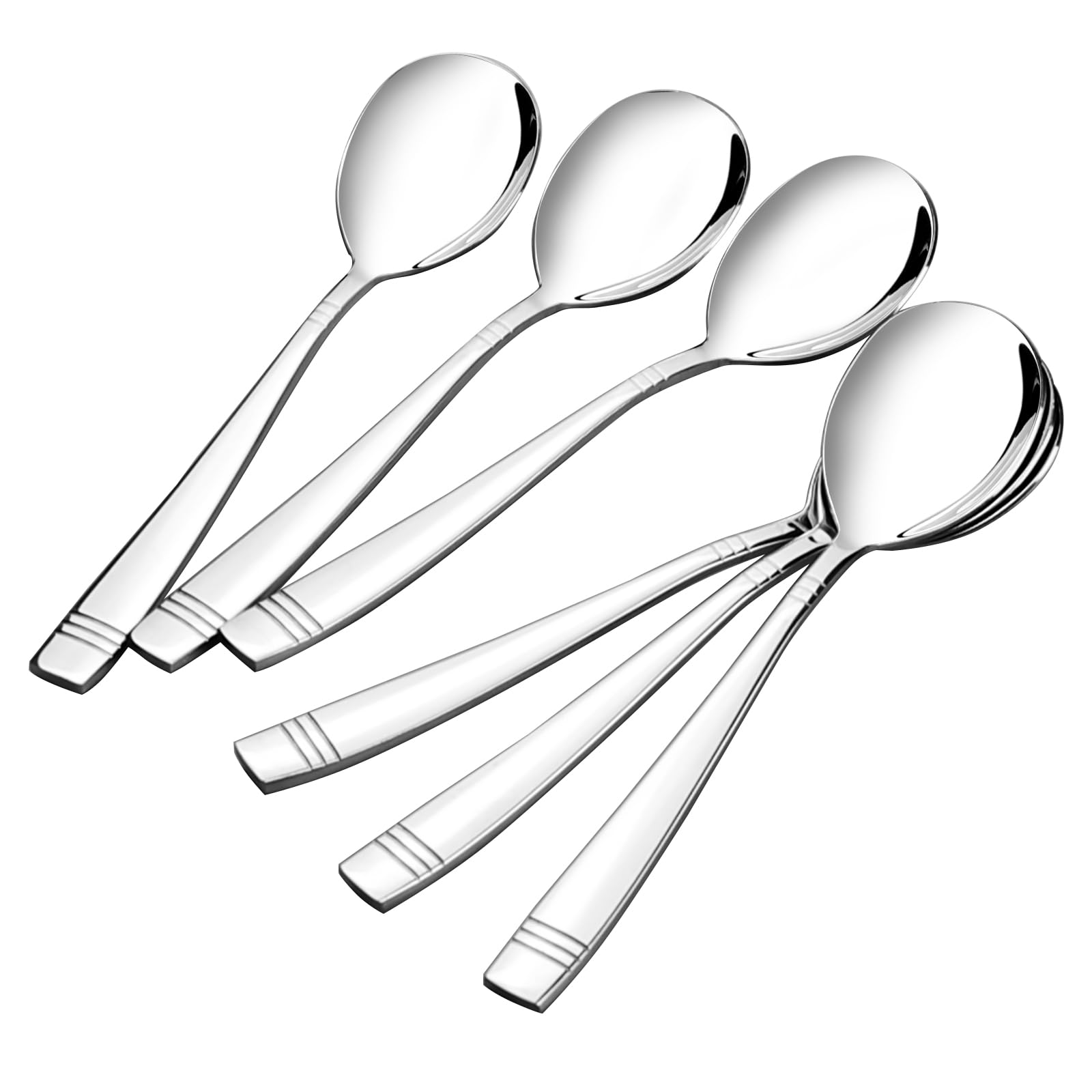 Serving Spoons Set 6-Piece - Silver 2217-GYS-image-123d16cb-a480-4706-8f60-2e3c6721a7a8-110333