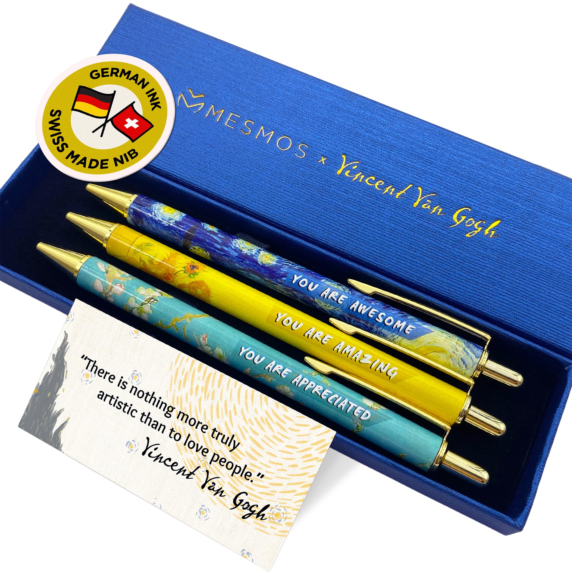 Fancy Pen Gift Set for Women - Blue, Yellow, Teal 3 Pack-image-3f10388e-9529-468c-8b8e-71c48309503e-121896