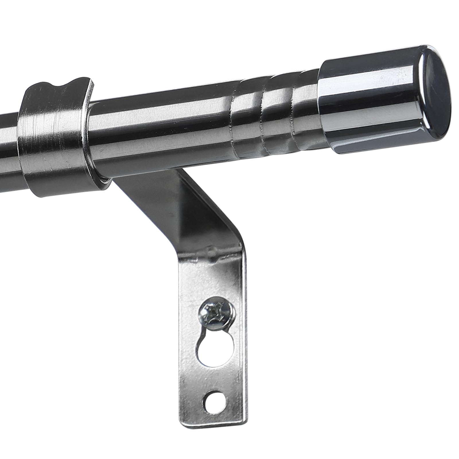 Adjustable Curtain Pole - Silver 76-238cm-image-16389e95-47d7-483a-9706-6d7fb9e2a8e5-84753