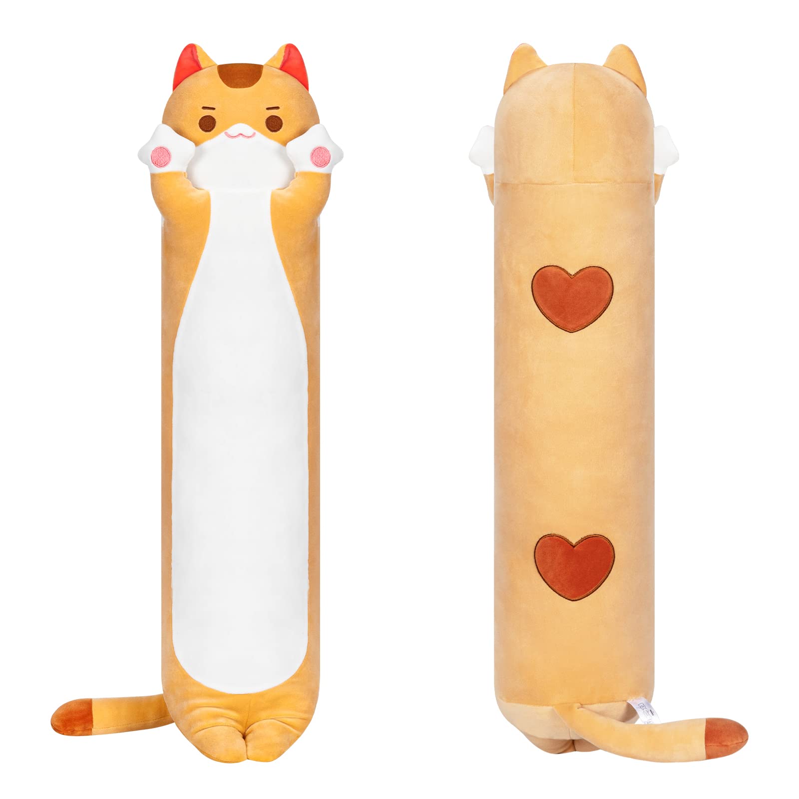Plush Cat Pillow Hugging Toy - Lite Orange Cat 51in-image-adec85e1-c989-4c5a-88ab-419a26c26314-94446
