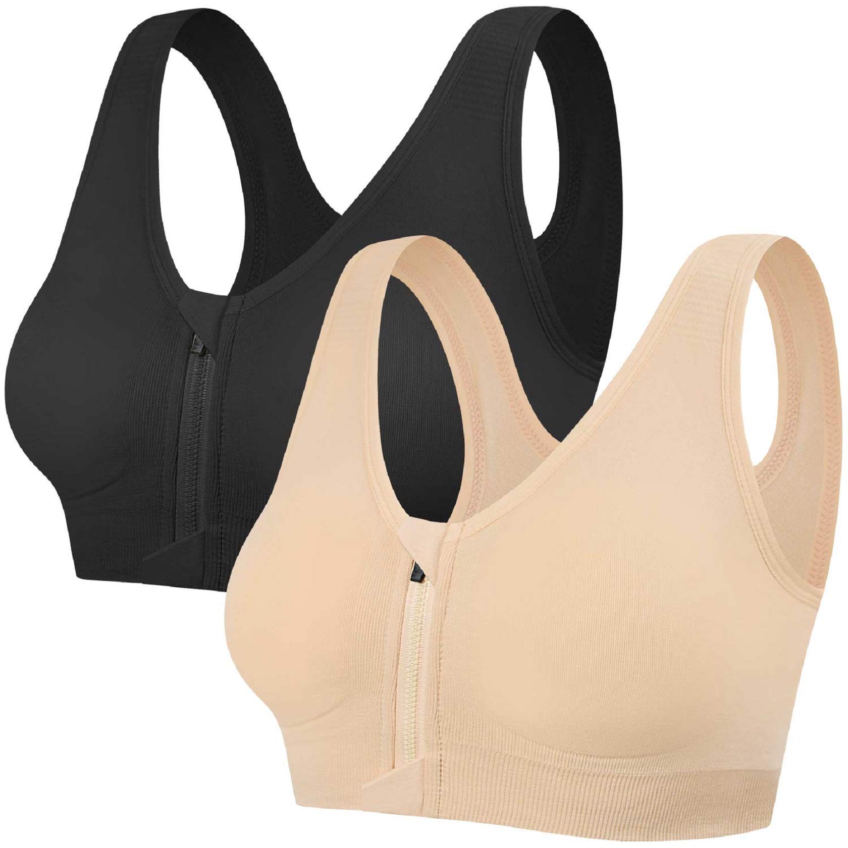 High Impact Zip Front Sports Bra for Women - Wireless, Comfy & Supportive - Size 10-image-6468338d-de35-4e47-862a-1146d330bc1f-55169