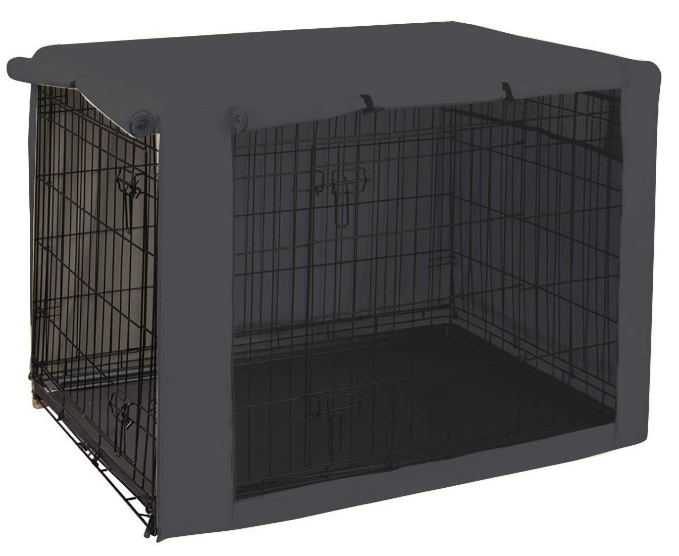Dog Crate Cover Waterproof - Dark Grey 48-Inch-image-71d07c6f-ebce-4150-a252-4e7a11c3bc23-103338